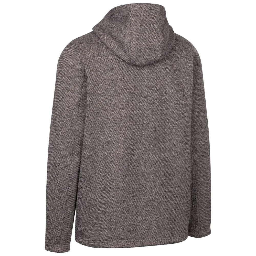 Trespass Mens Faddiley Hoodie Grey Marl - Image 3