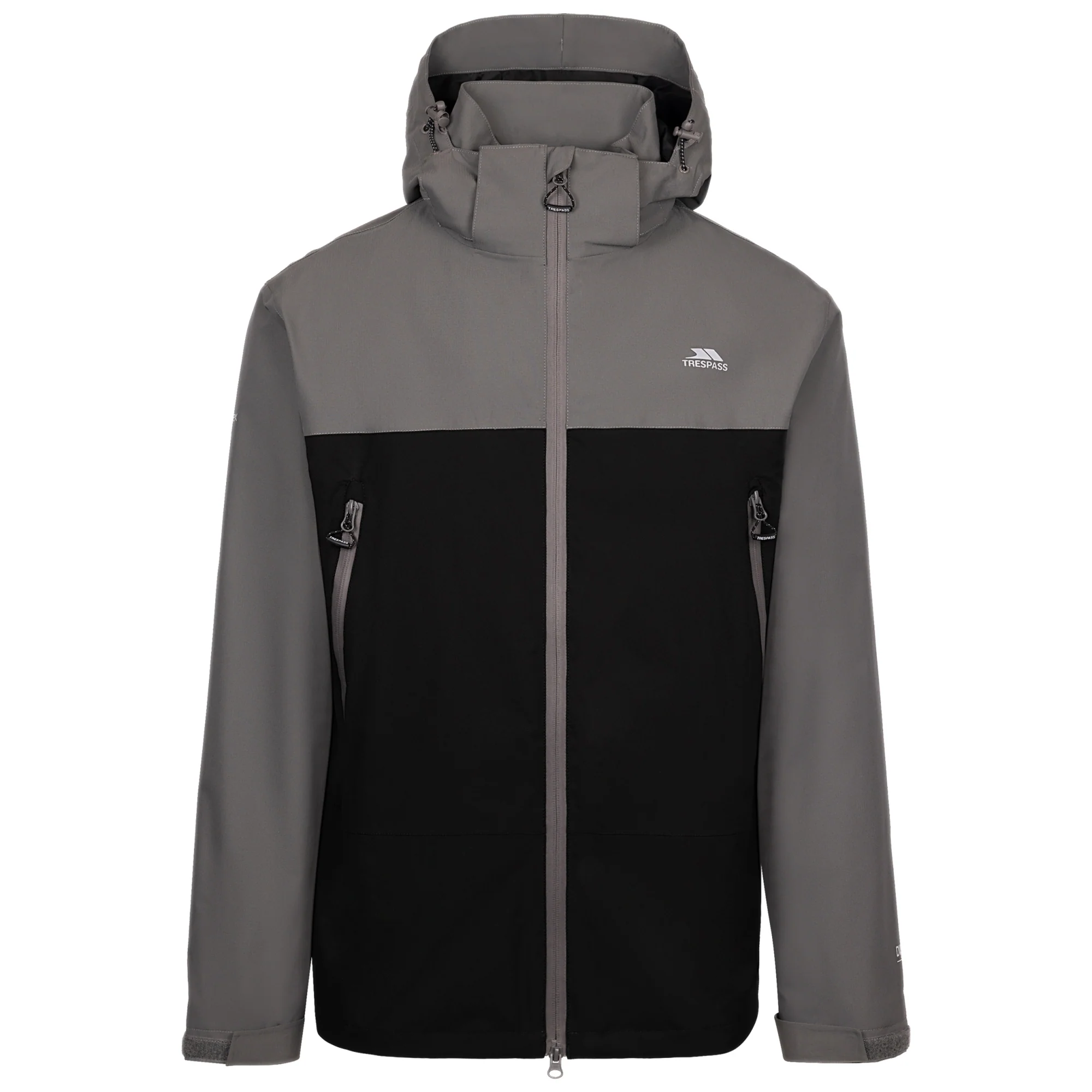 Trespass Mens Fahamore Waterproof Jacket Storm Grey - Image 3