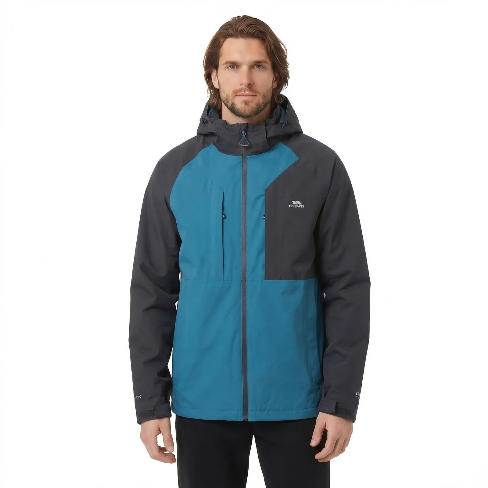 Trespass Mens Fala Outdoor Jacket Bondi Blue