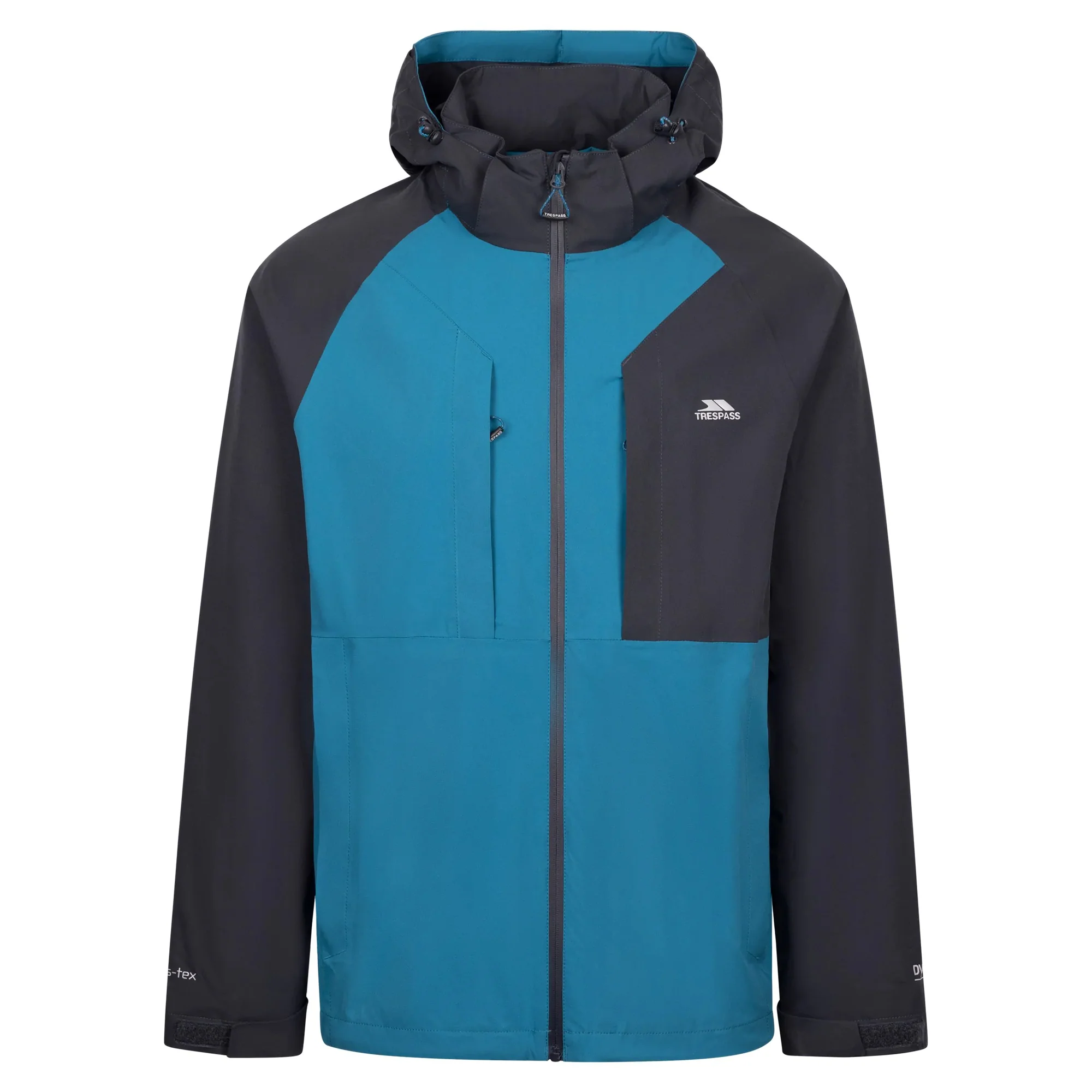Trespass Mens Fala Outdoor Jacket Bondi Blue - Image 3