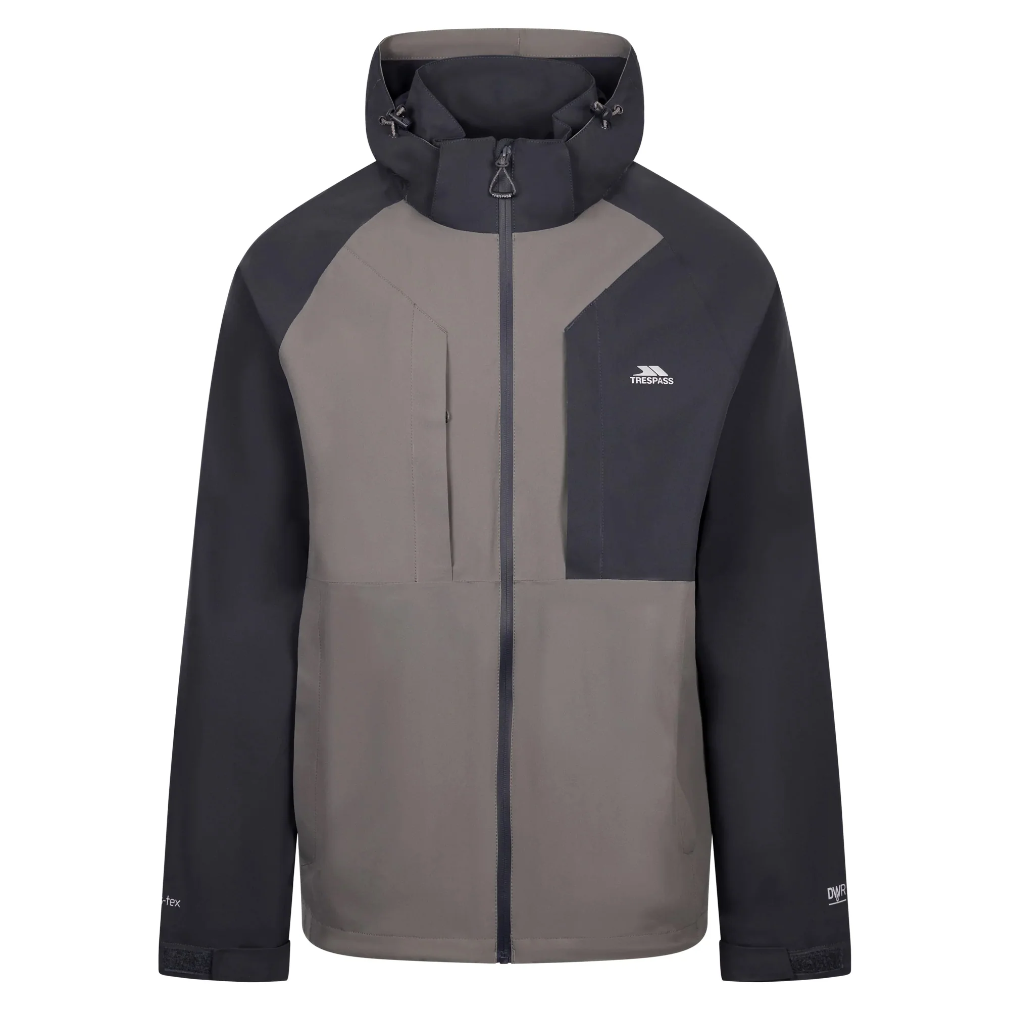 Trespass Mens Fala Outdoor Jacket Storm Grey - Image 3