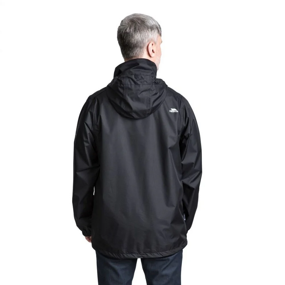 Trespass Mens Fraser II Waterproof Jacket Black - Image 2