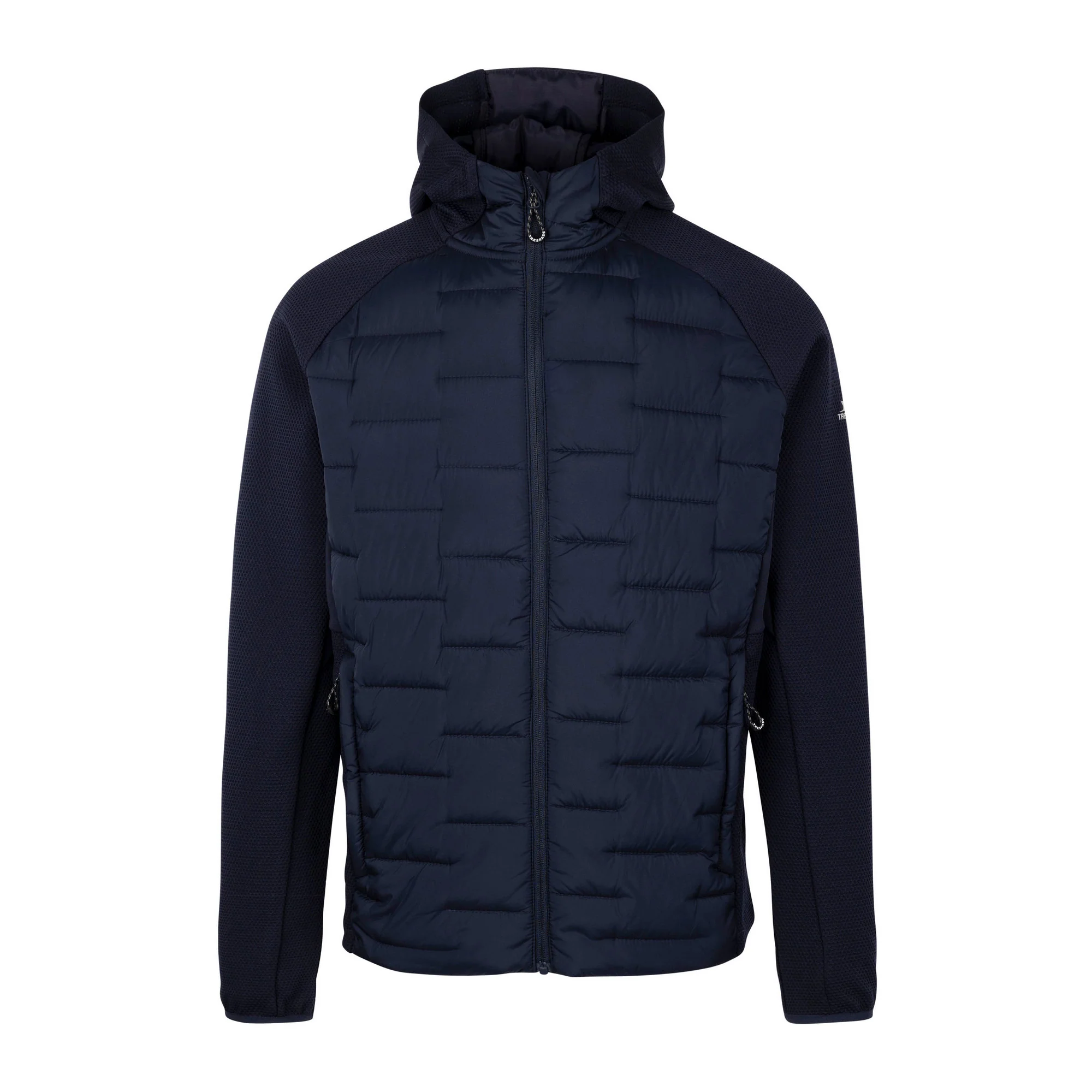 Trespass Mens Heber Hybrid Hoodie Navy - Image 3