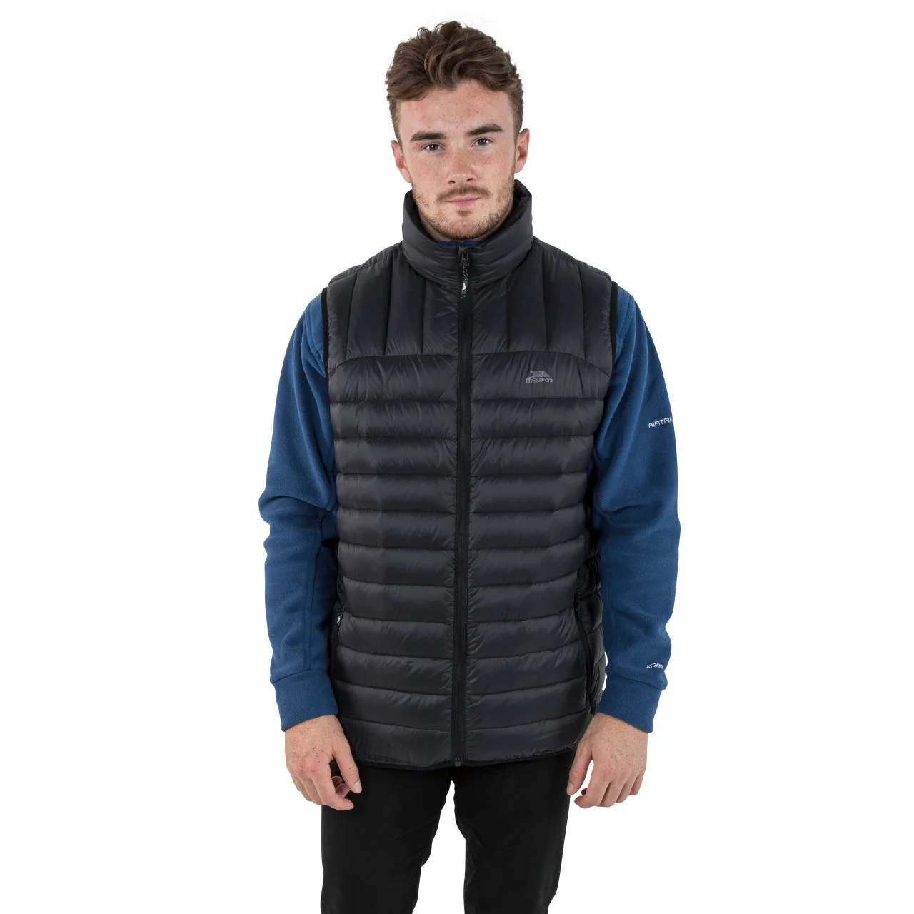 Trespass Mens Hoppers Down Gilet Black - Image 3