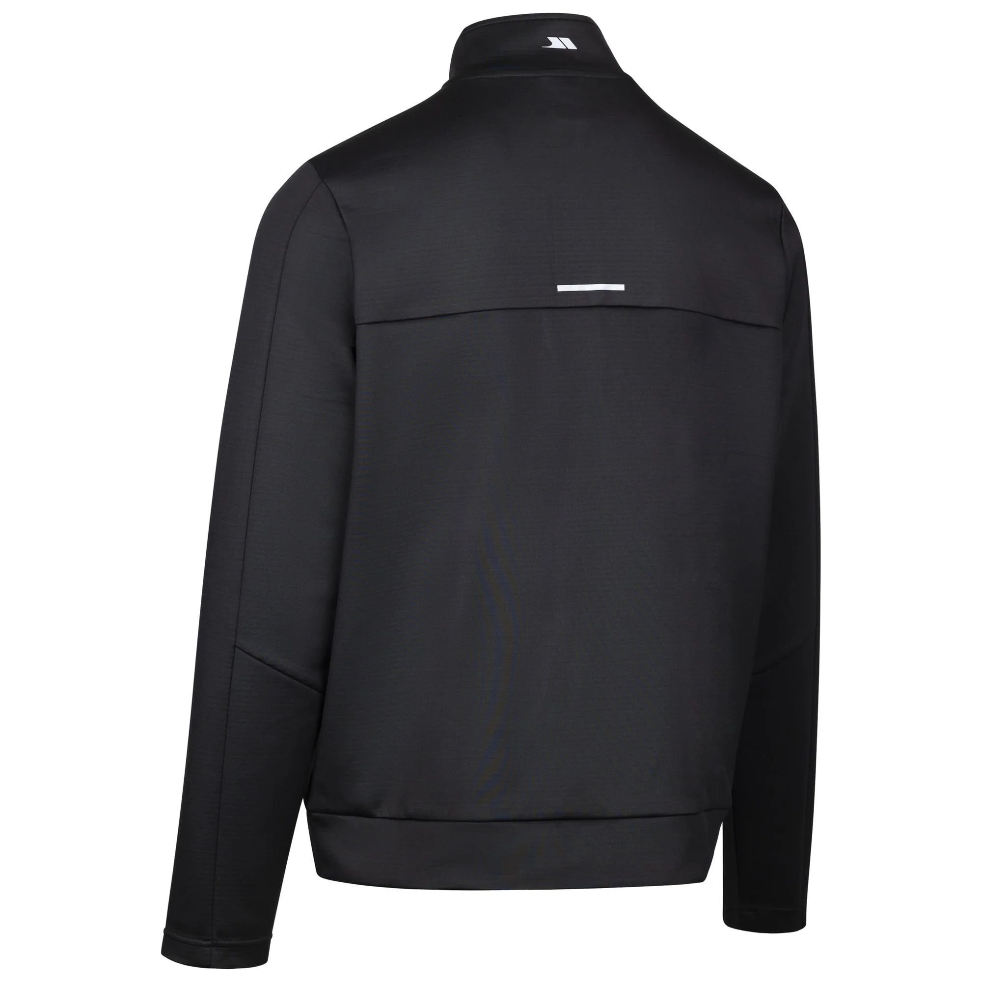 Trespass Mens Jay Quarter Zip Long-Sleeved Top Black - Image 3
