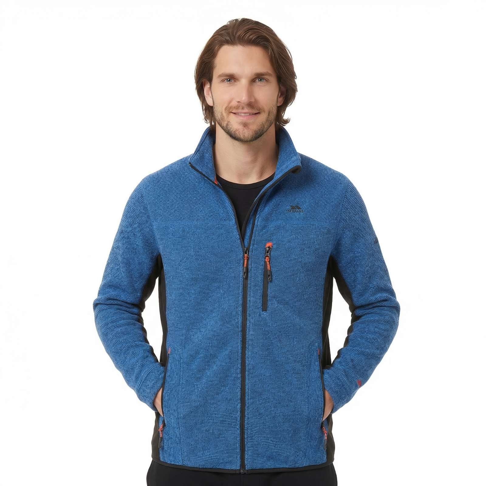 Trespass Mens Jynx Full Zip Fleece Jacket Blue