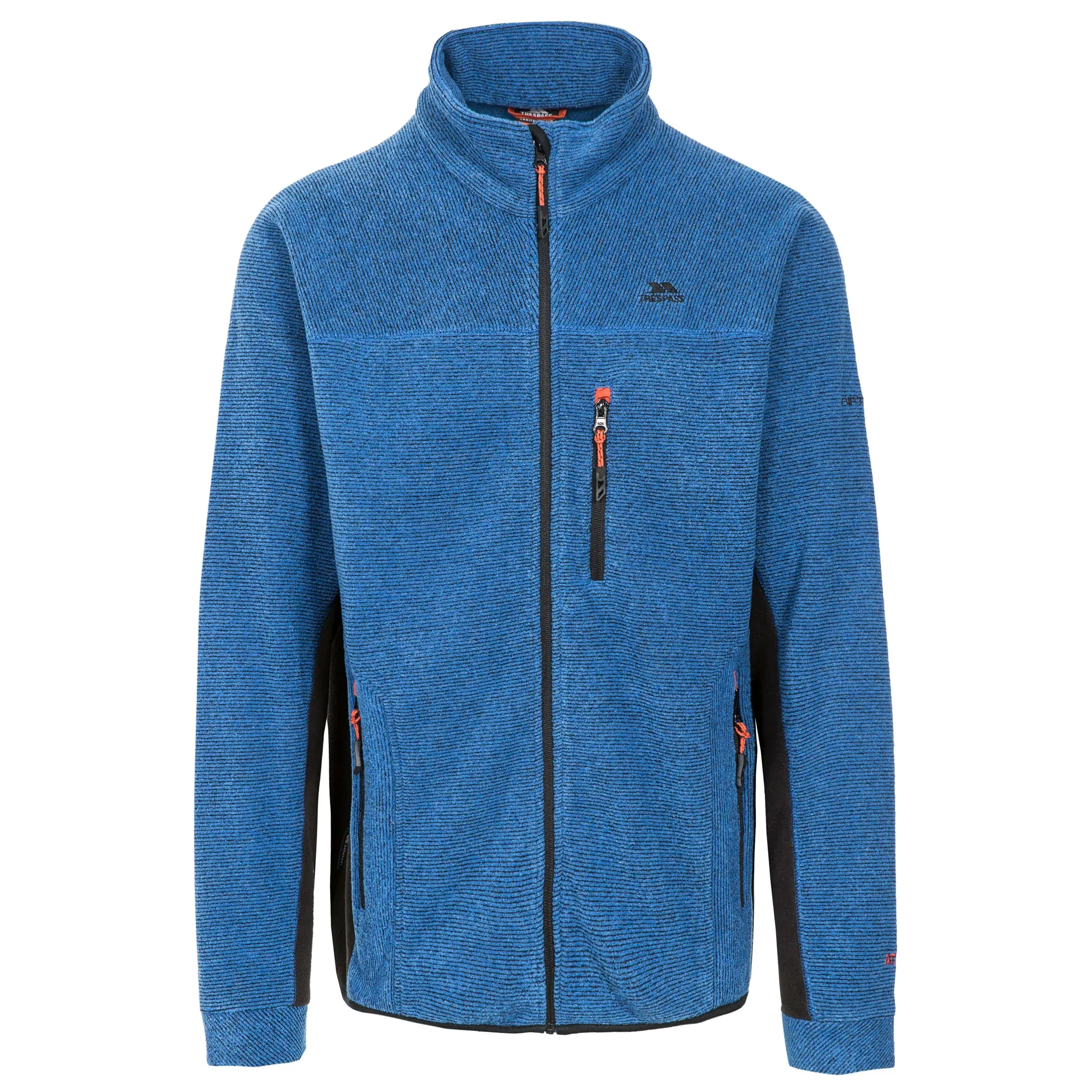 Trespass Mens Jynx Full Zip Fleece Jacket Blue - Image 2