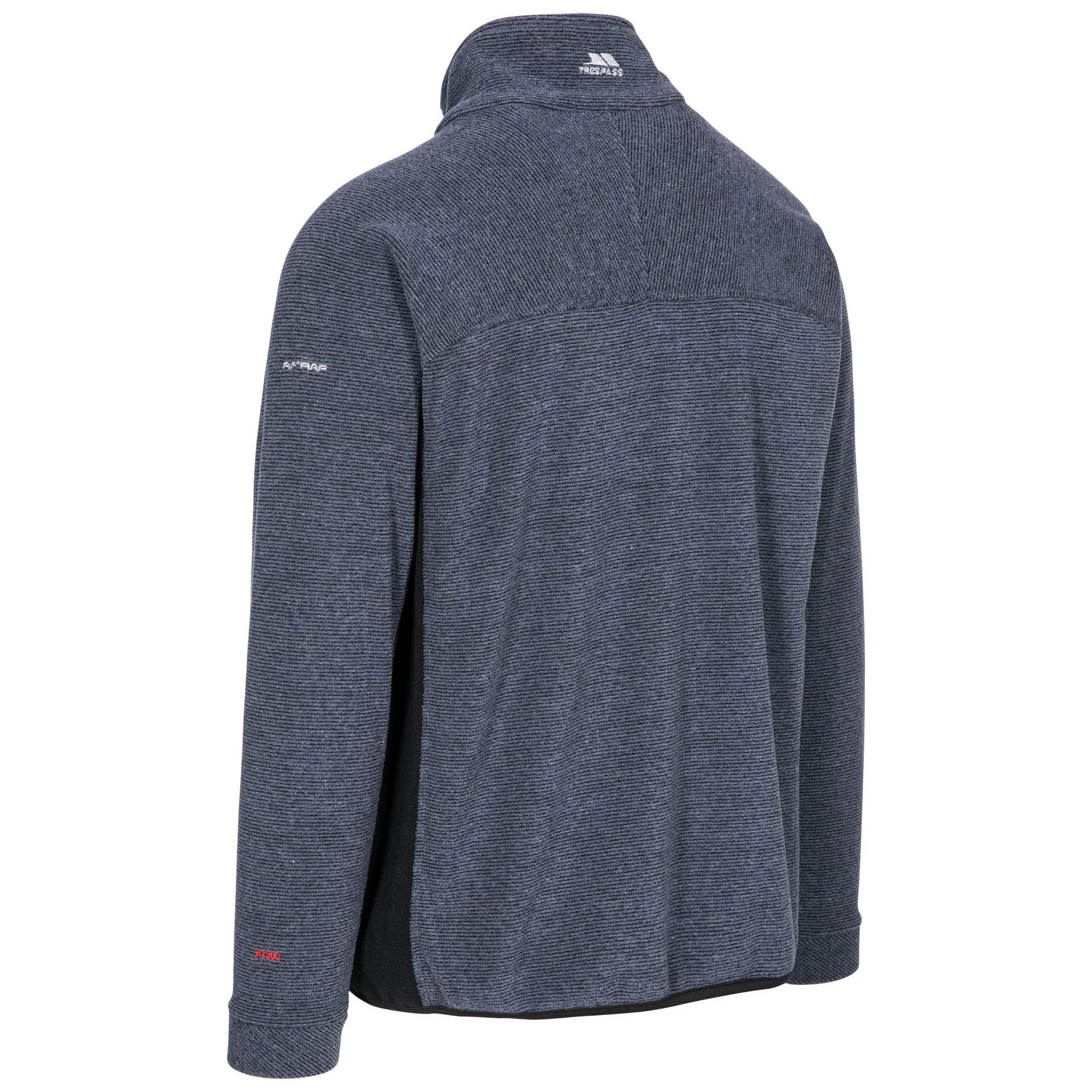 Trespass Mens Jynx Full Zip Fleece Jacket Navy Stripe - Image 3