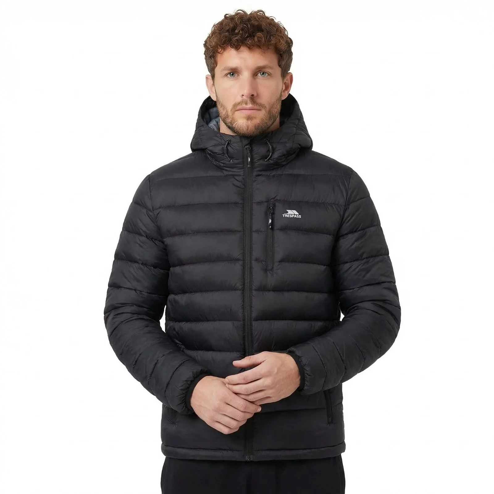Trespass Mens Mikail Padded Jacket Black