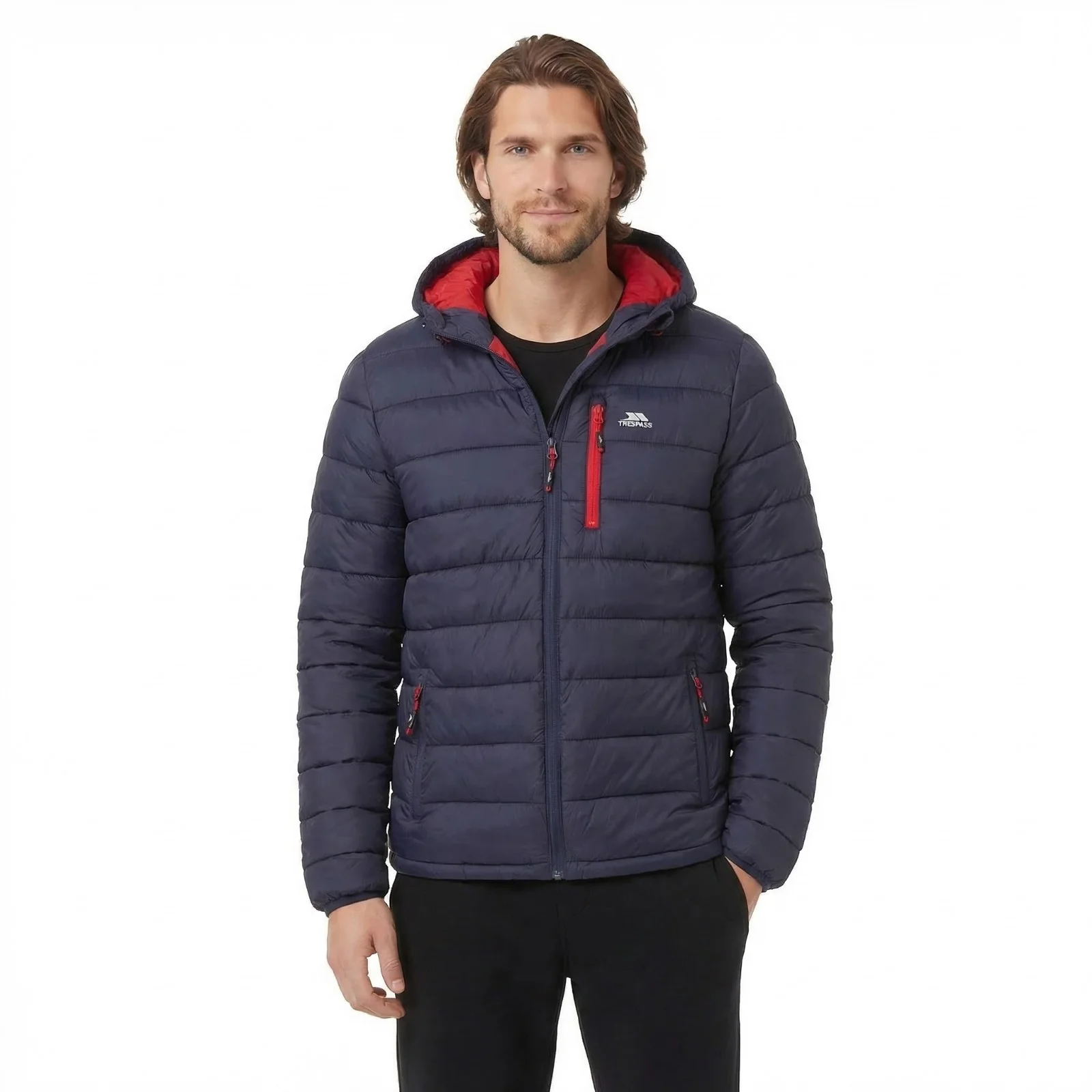 Trespass Mens Mikail Padded Jacket Navy