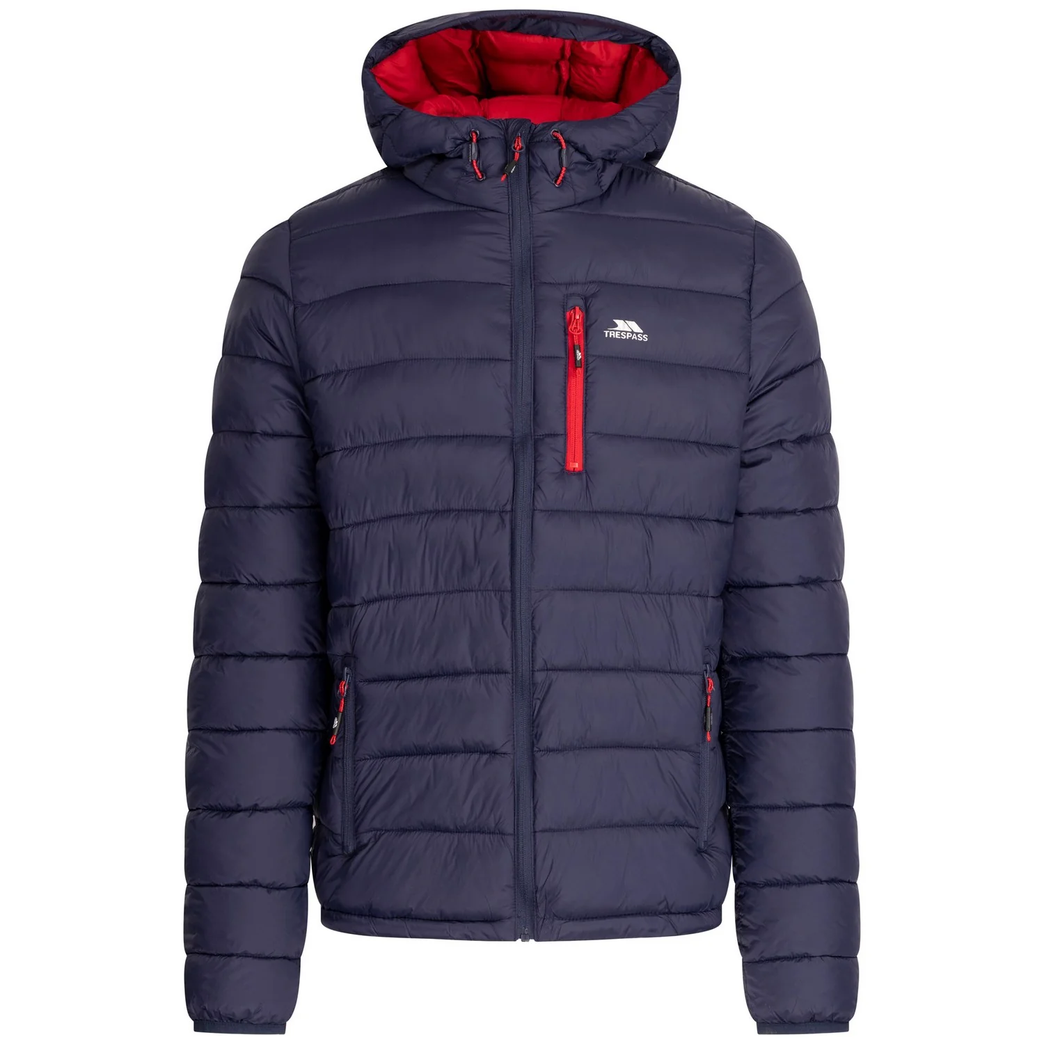 Trespass Mens Mikail Padded Jacket Navy - Image 2
