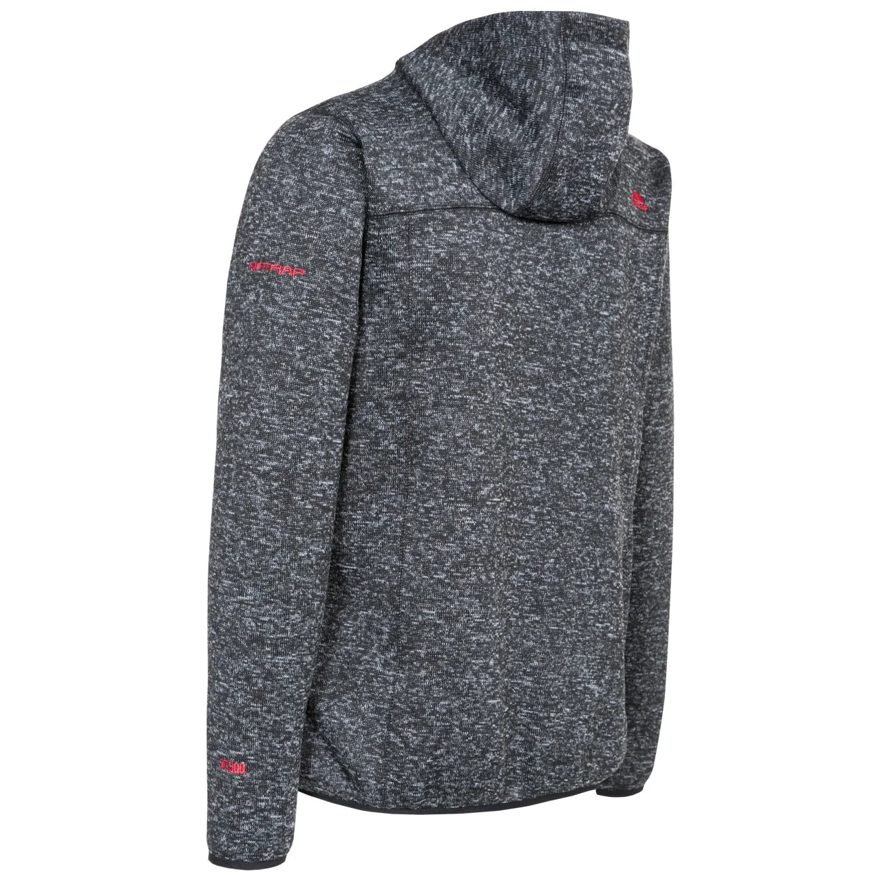 Trespass Mens Odeno Fleece Jacket Black Marl - Image 2