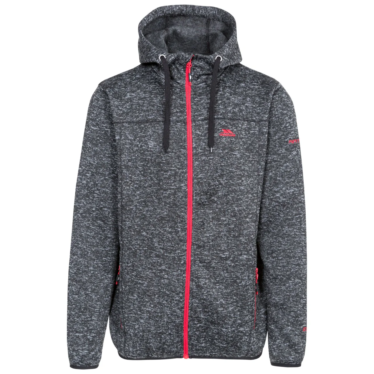 Trespass Mens Odeno Fleece Jacket Black Marl - Image 3