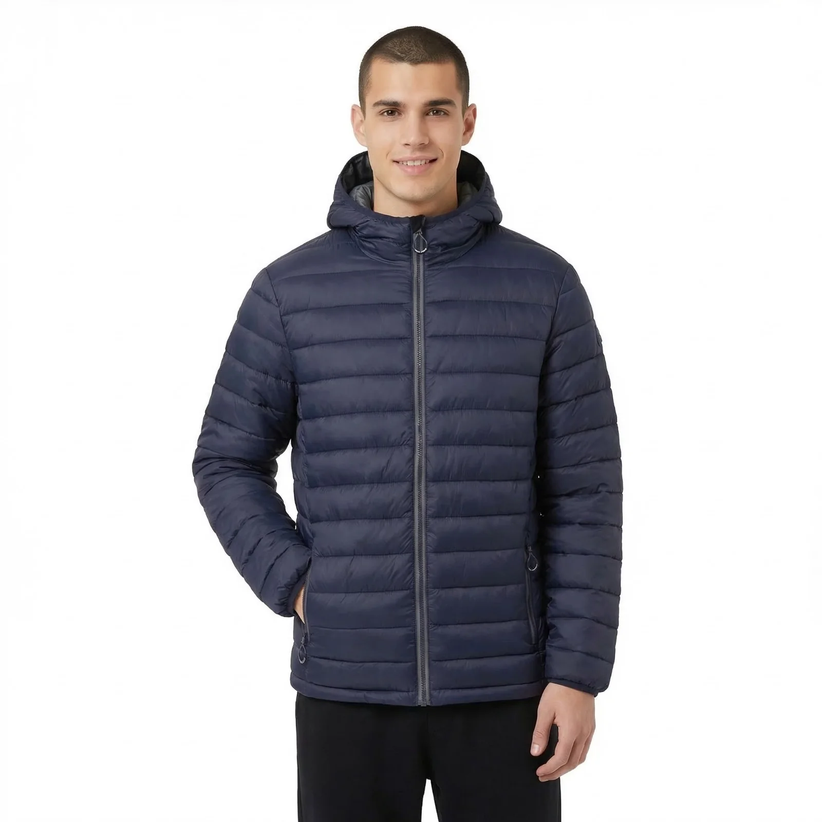 Trespass Mens Paddley Padded Jacket Navy