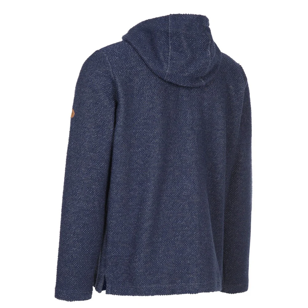 Trespass Mens Scawton Zipped Hoodie Navy Marl - Image 2
