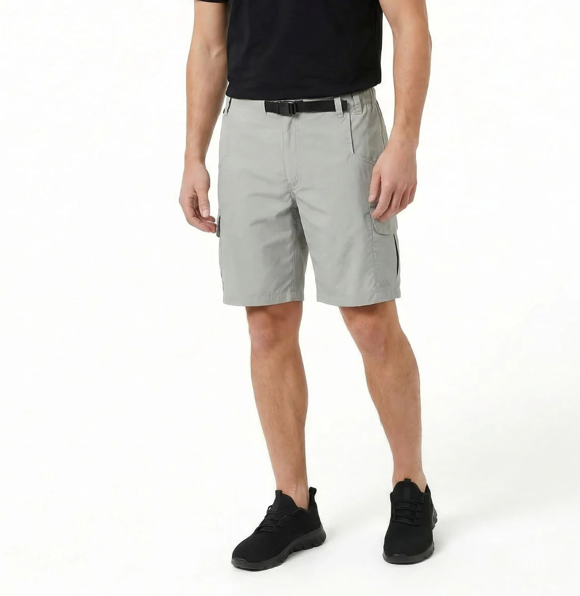 Trespass Mens Seumas Adventure Shorts Stone Grey