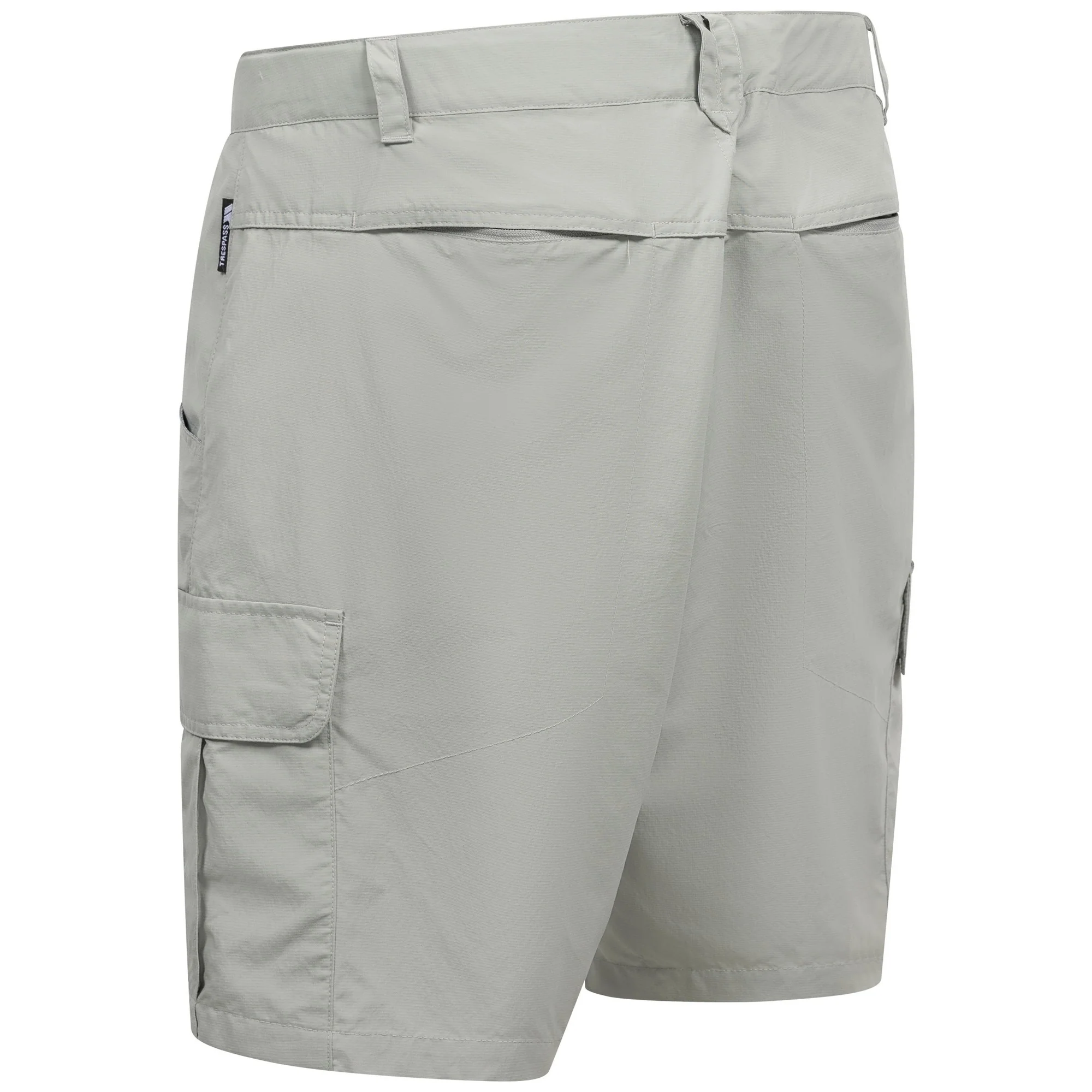 Trespass Mens Seumas Adventure Shorts Stone Grey - Image 3