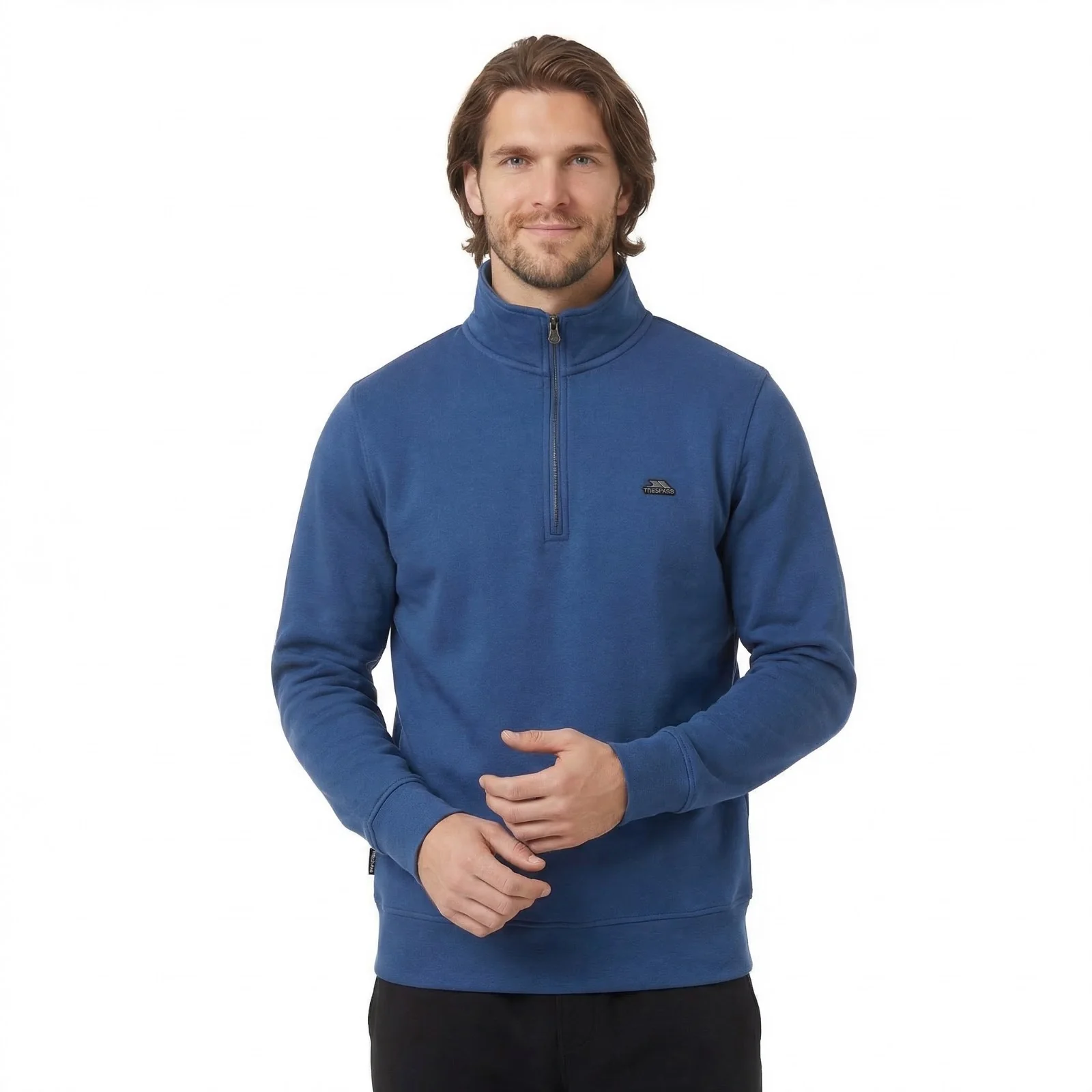 Trespass Mens Shannonton Sweatshirt Indigo Tone