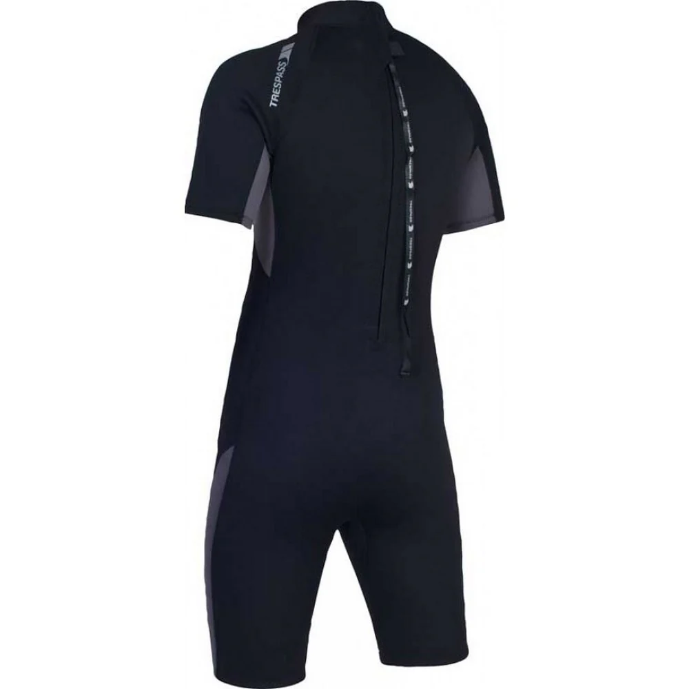 Trespass Scuba Mens Short Wetsuit Black - Image 2