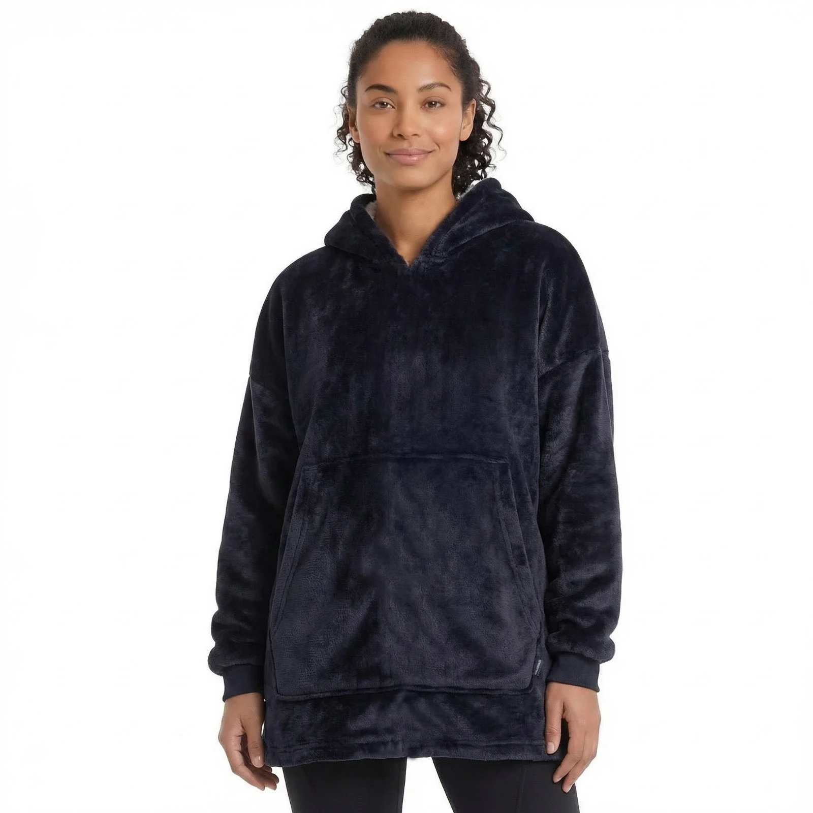 Trespass Unisex Adult Cosiness Oversized Hoodie Blanket Navy