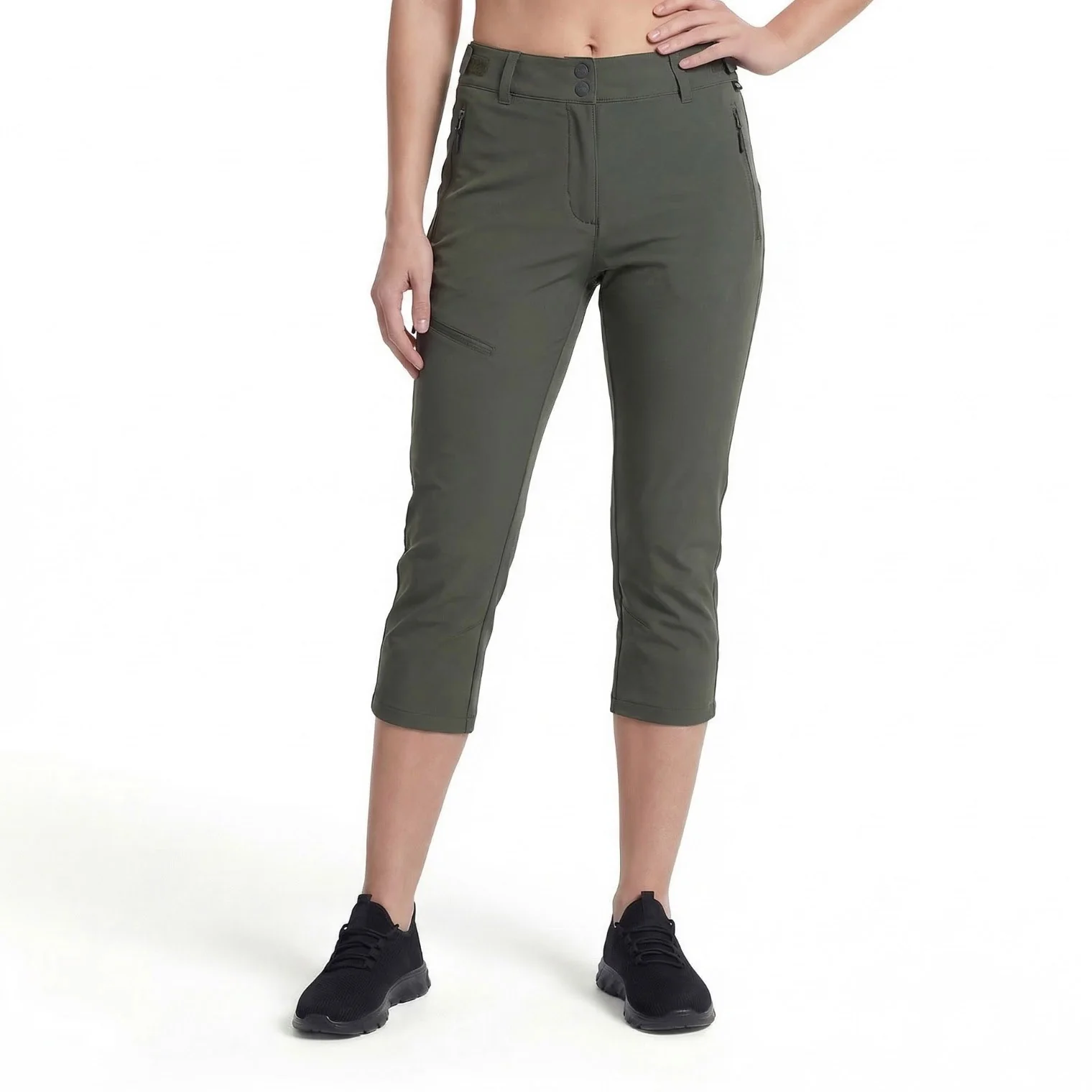 Trespass Womens Agneta DLX 3/4 Length Trousers Smoke green