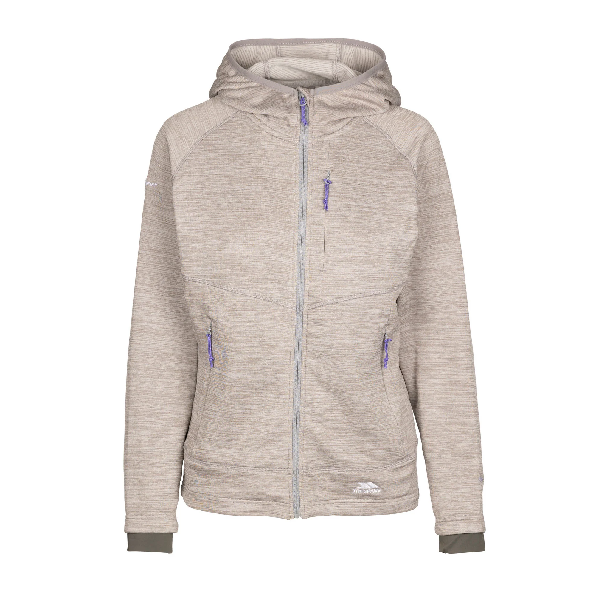 Trespass Womens AT200 Fleece Jacket Platinum