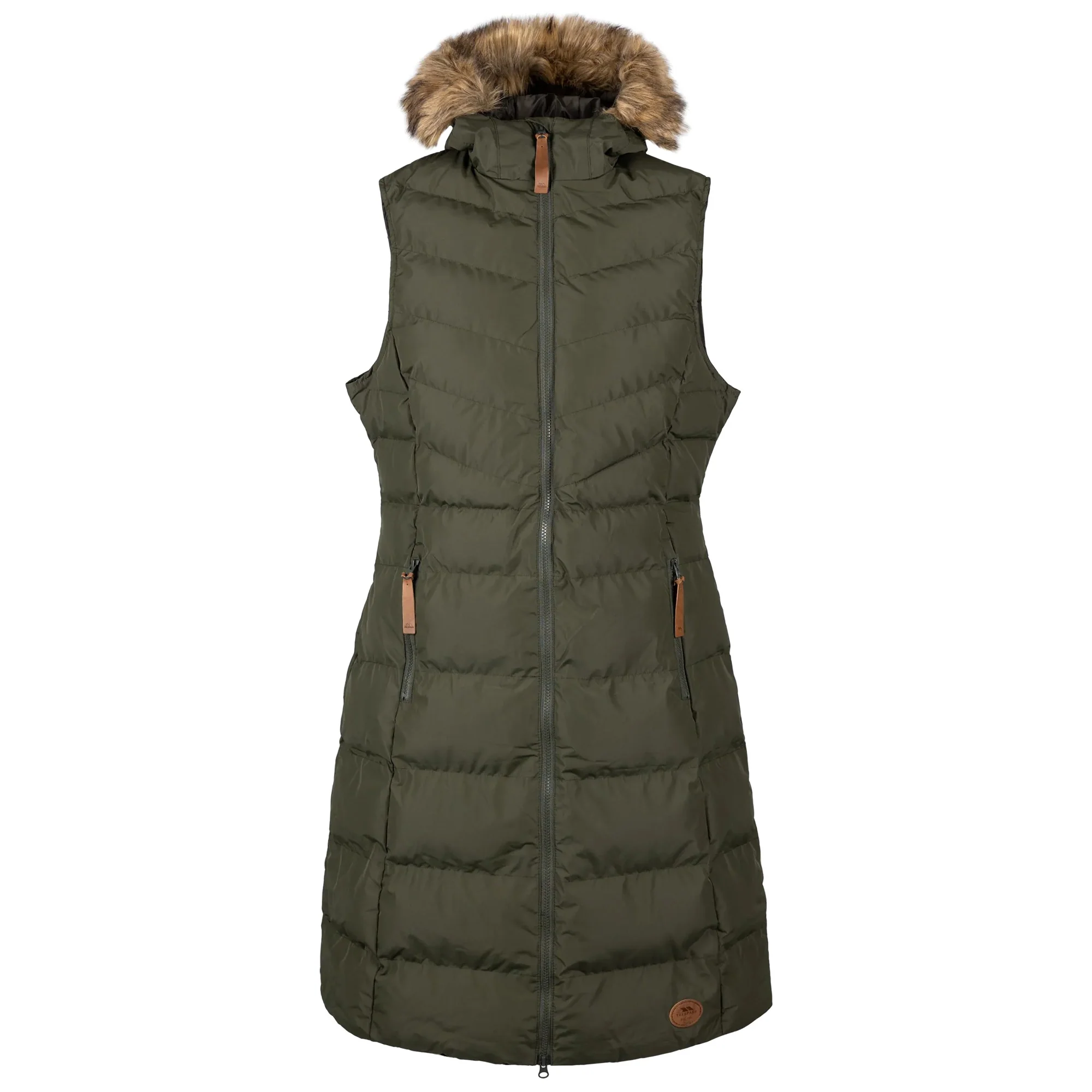 Trespass Womens Audrey Gilet Dark Vine - Image 3
