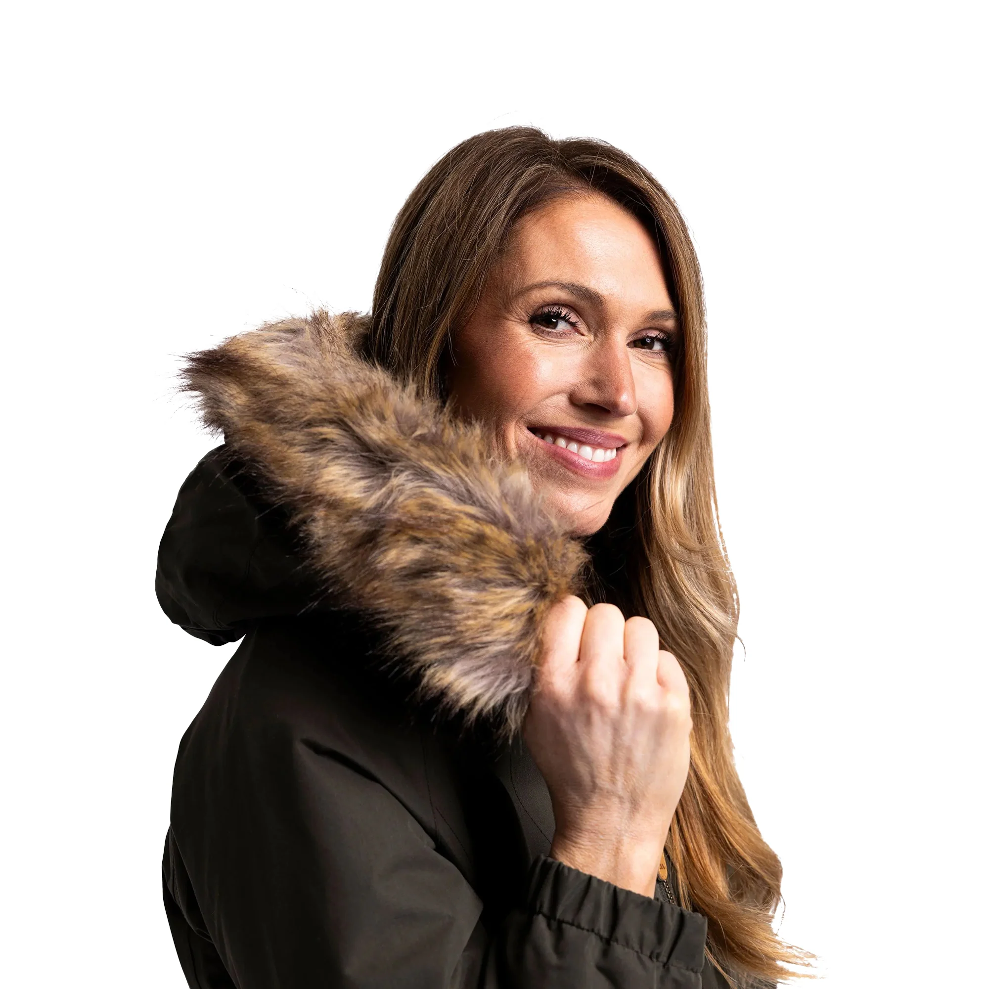 Trespass Womens Celebrity Insulated Longer Length Parka Jacket Dark Vine - Image 4