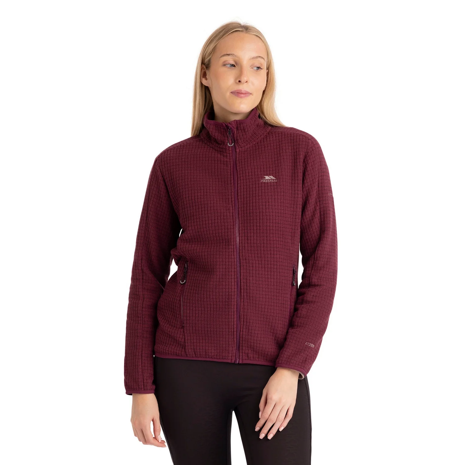 Trespass Womens Celia Fleece Jacket Shiraz - Image 3