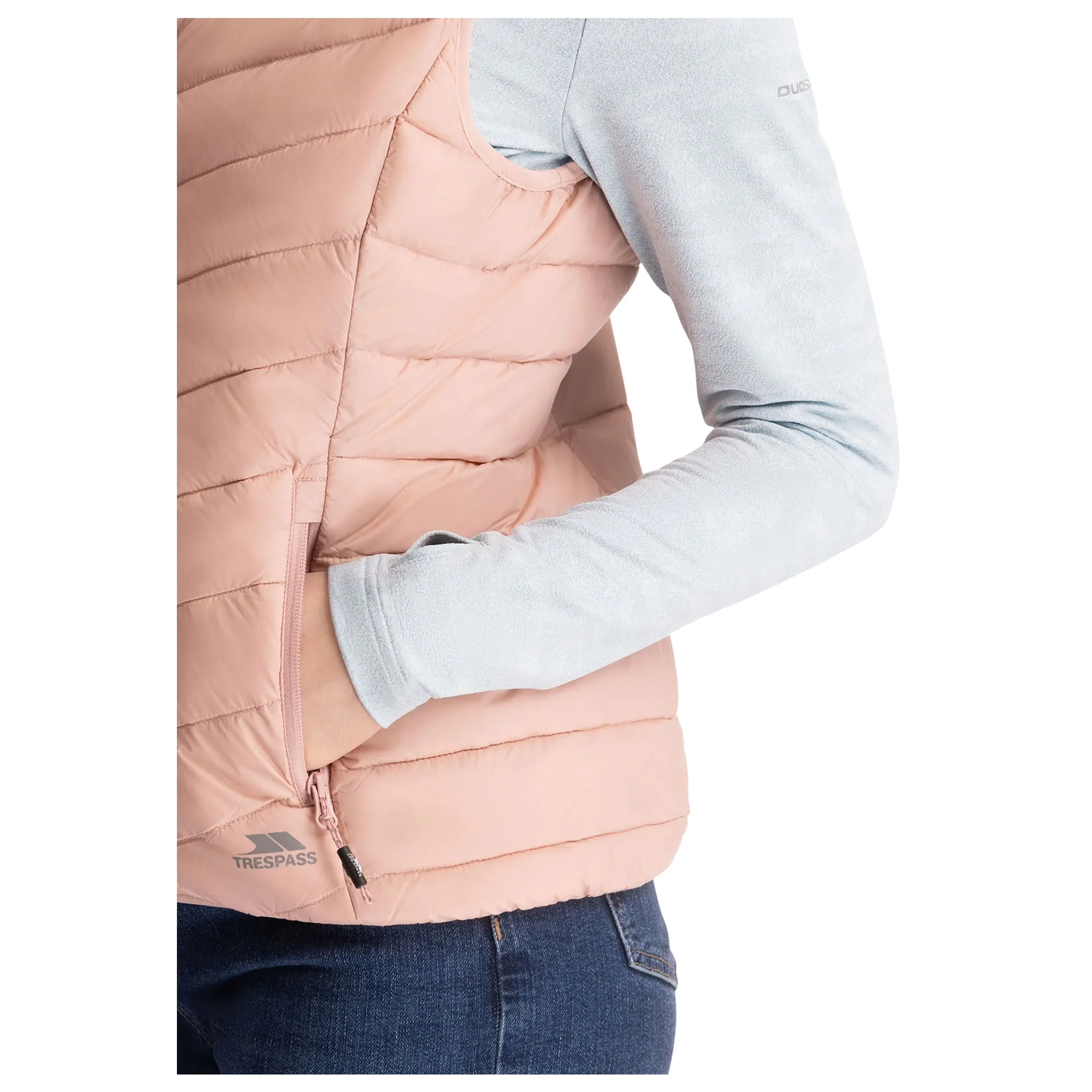 Trespass Womens Giana Down Gilet Misty Rose - Image 4
