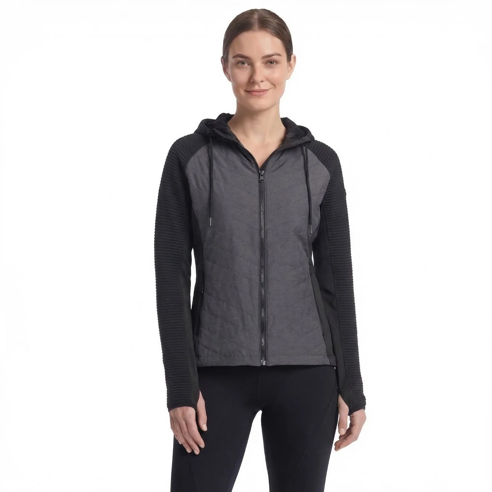 Trespass Womens Grace Sports Full Zip Hoodie Black