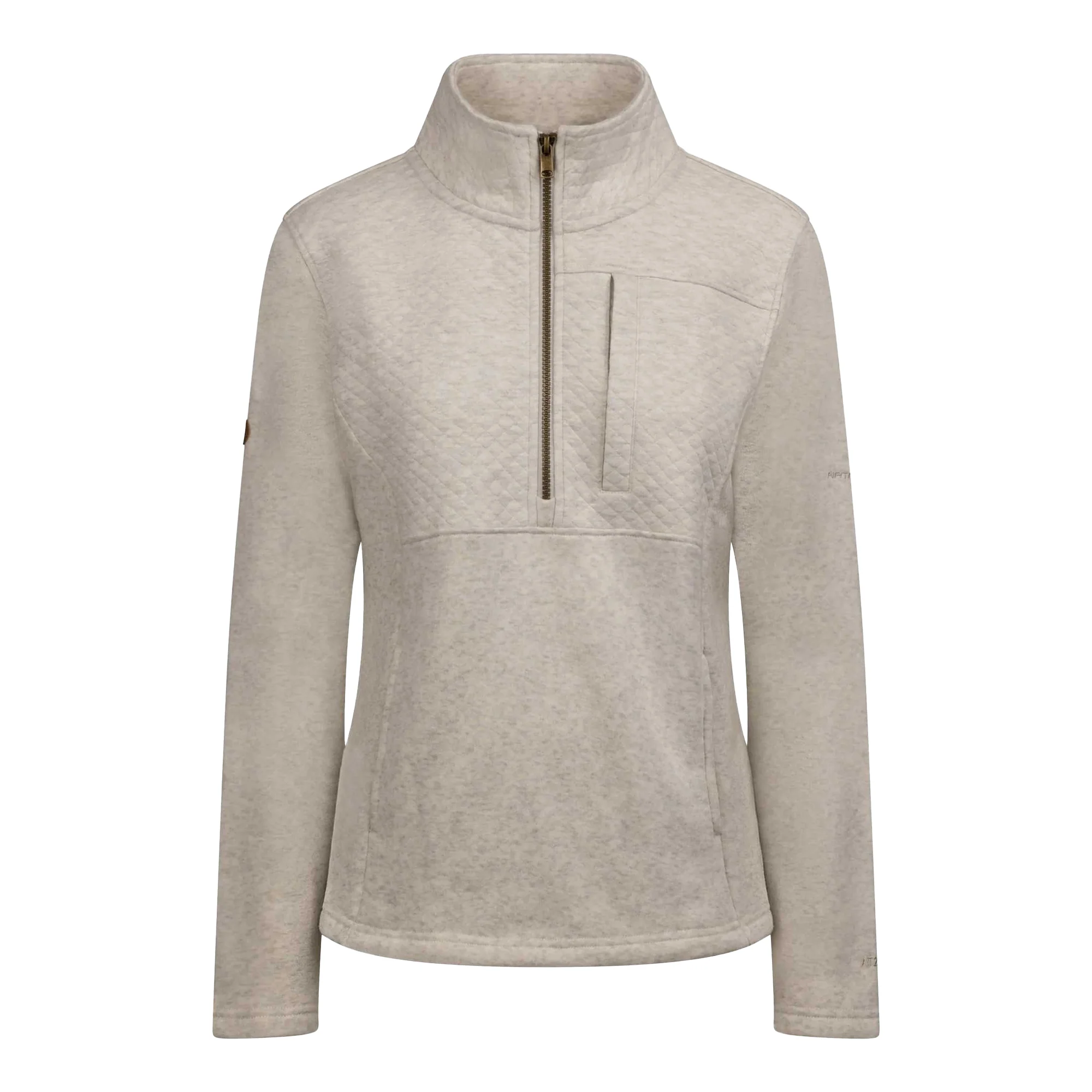 Trespass Womens Hoxie Marl Fleece Top Cream Marl - Image 3