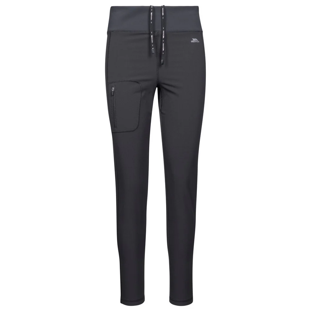 Trespass Womens Jovana Softshell Leggings Black - Image 2