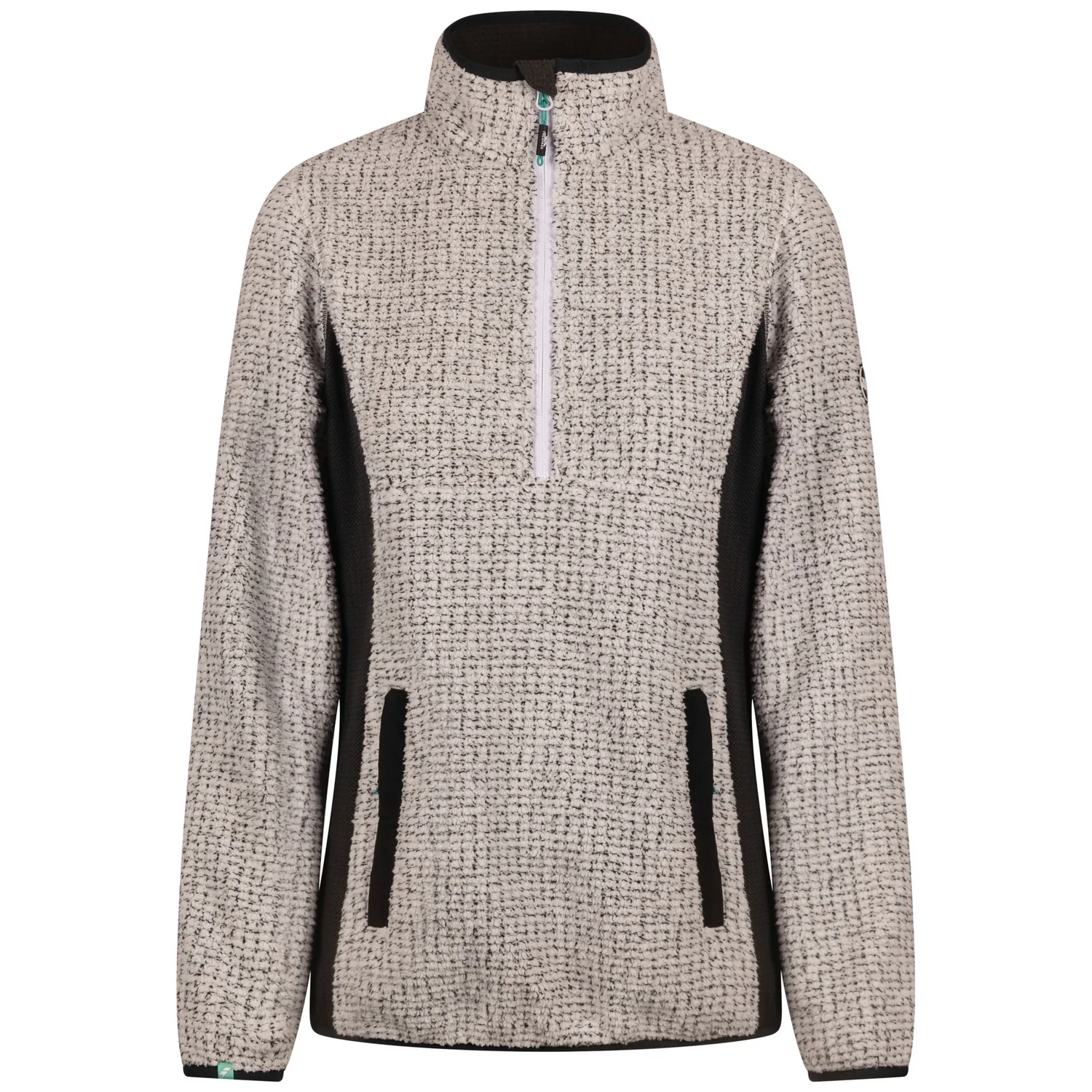 Trespass Womens Lia Half Zip Fleece Top Grey Marl - Image 3