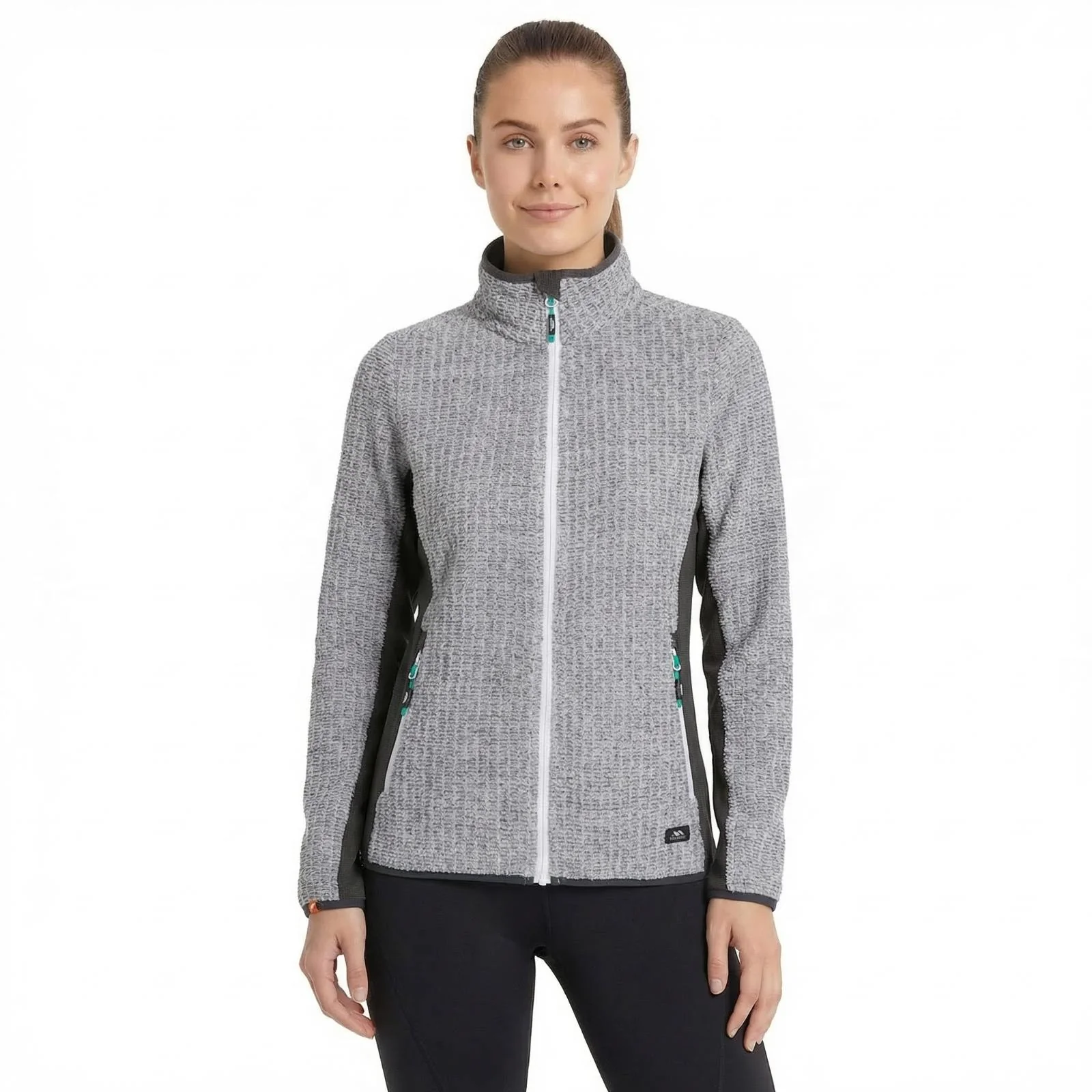 Trespass Womens Liggins Fleece Jacket Grey Marl