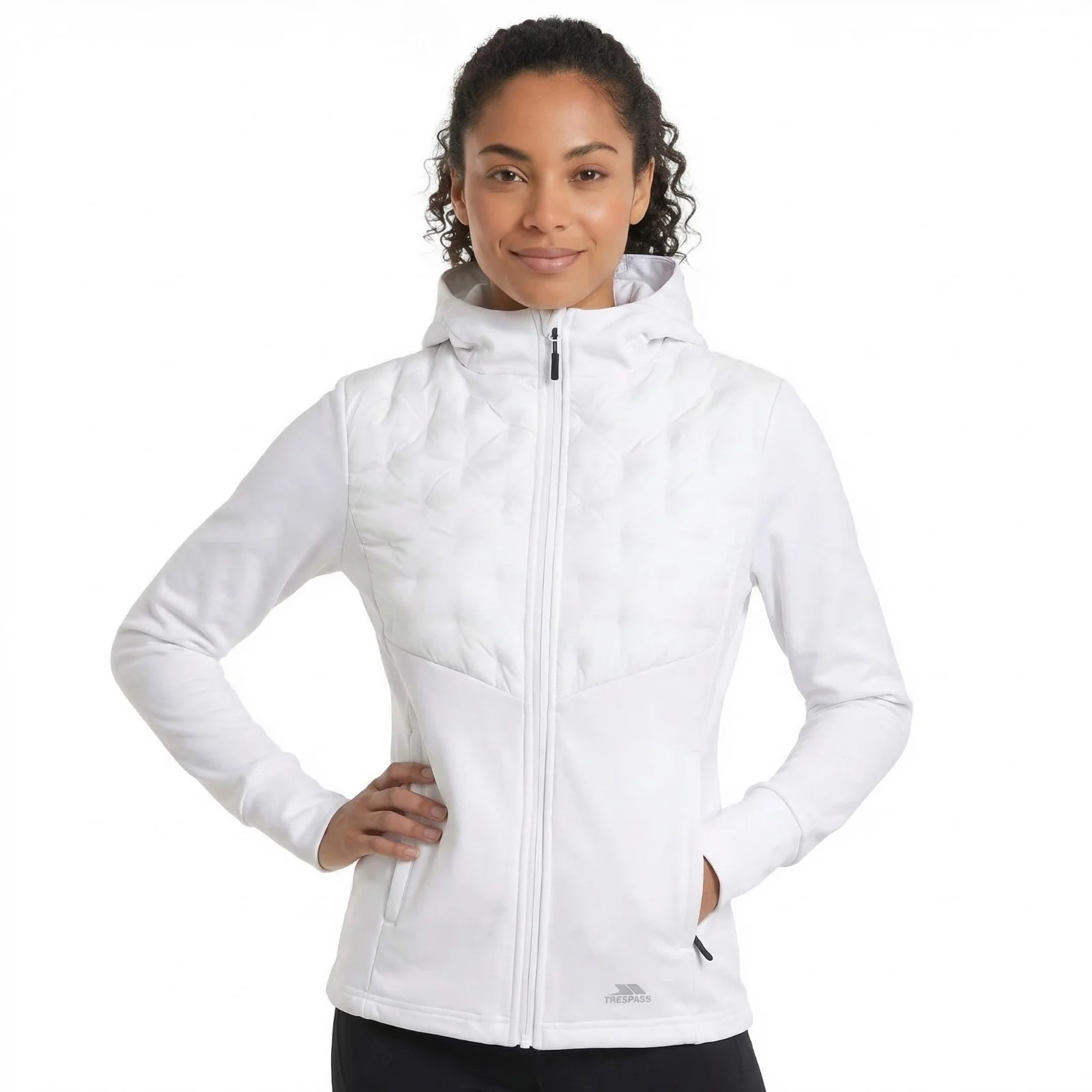 Trespass Womens Marney Active Hybrid Jacket White