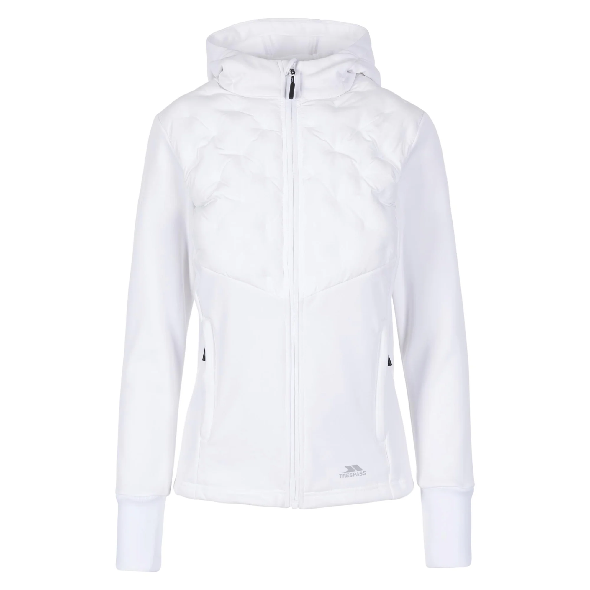 Trespass Womens Marney Active Hybrid Jacket White - Image 3