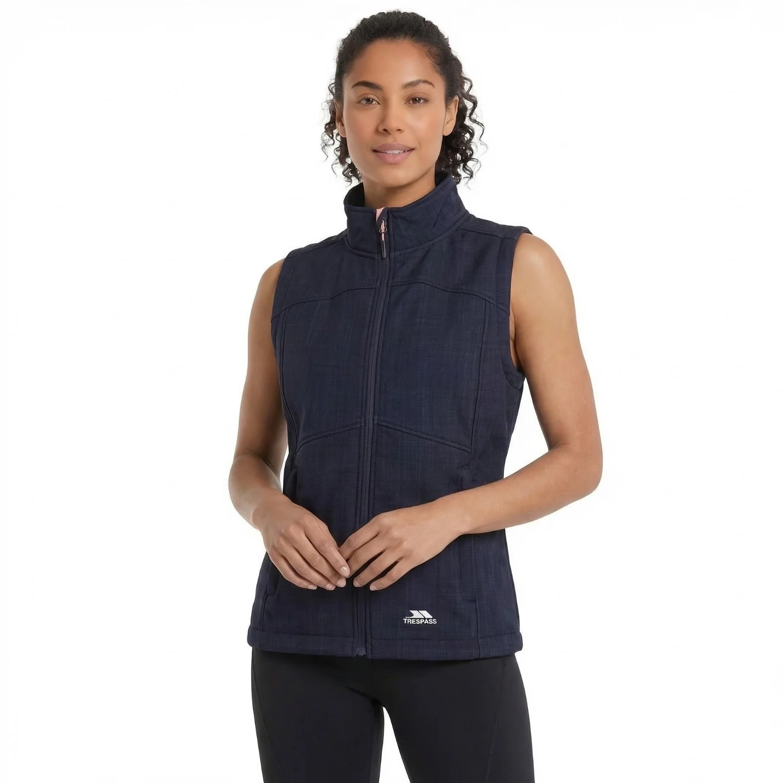 Trespass Womens Mereb TP50 Softshell Lightweight Gilet Navy Marl