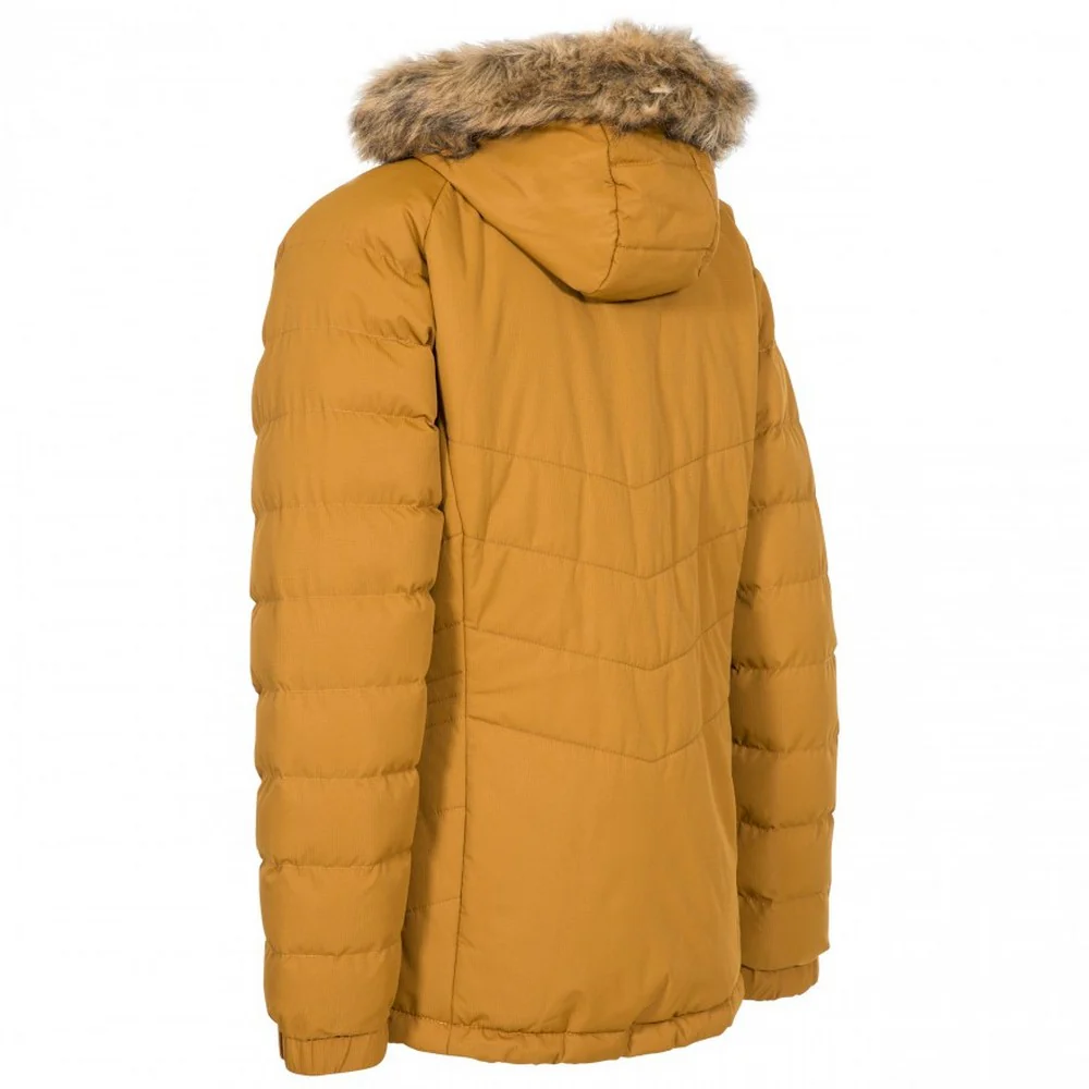 Trespass Womens Nadina Waterproof Padded Jacket Golden Brown - Image 3