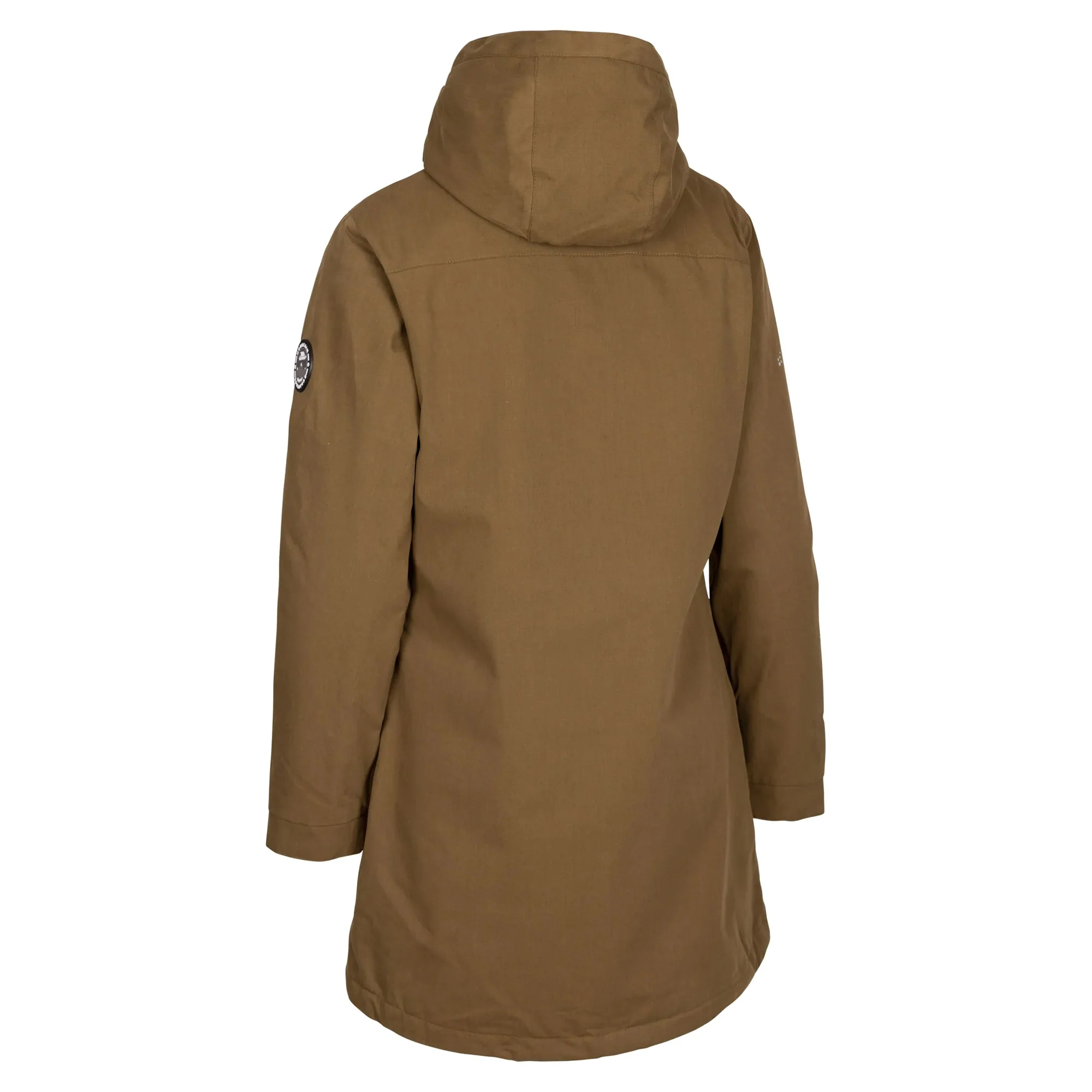 Trespass Womens Risha TP50 Fleece Lined Waterproof Jacket Dark Olive - Image 2