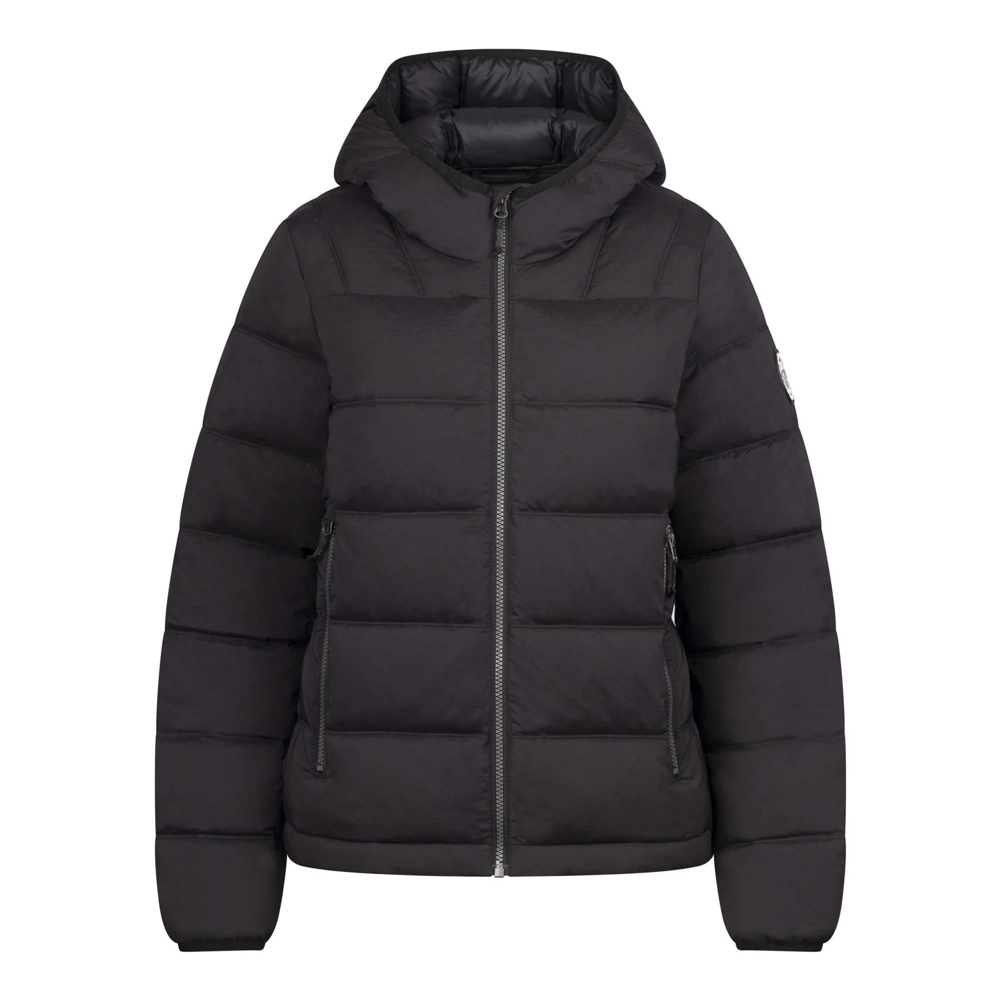 Trespass Womens Rollins Hooded Jacket Black - Image 3