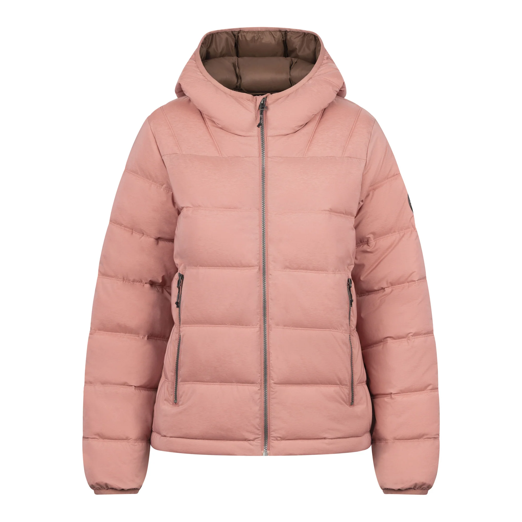 Trespass Womens Rollins Hooded Jacket Clay - Image 2