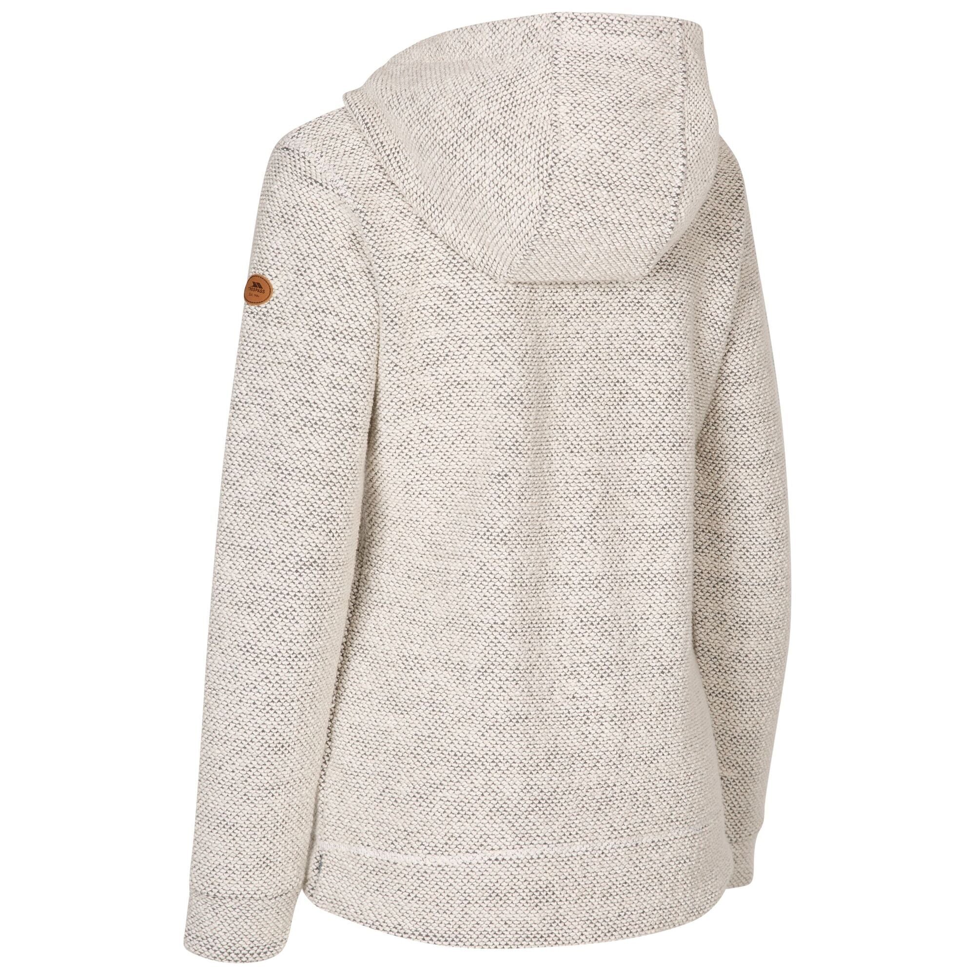 Trespass Womens Ronee Hoodie Off White - Image 2