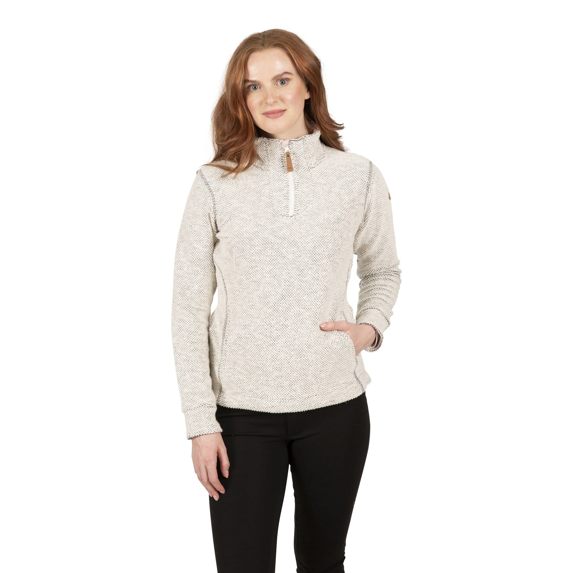 Trespass Womens Ronette Fleece Off White - Image 3
