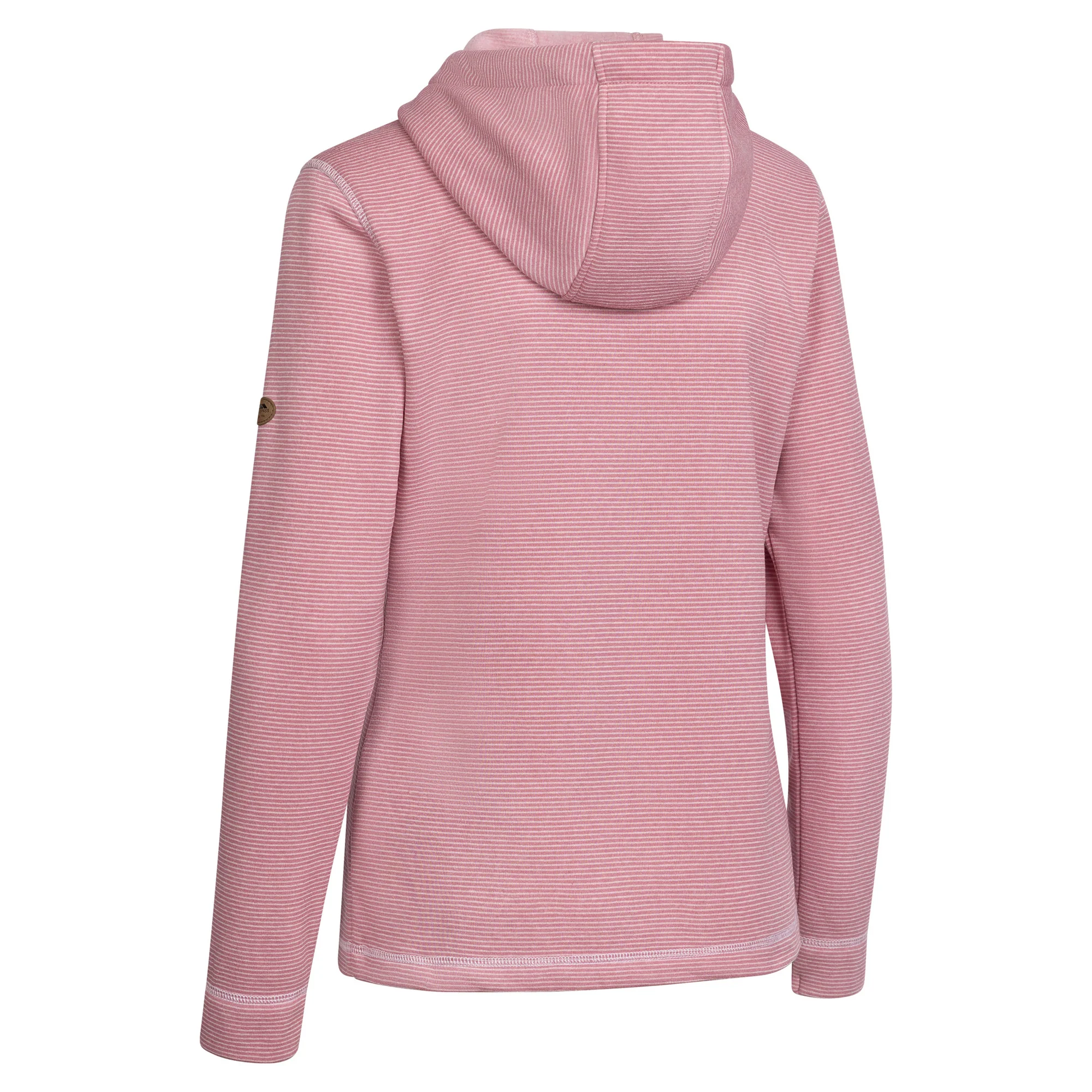 Trespass Womens Rootless Stripe Marl AT200 Fleece Jacket Pink Haze - Image 2