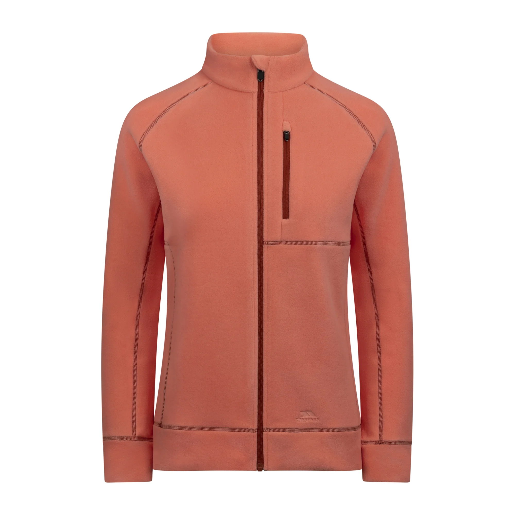 Trespass Womens Script AT200 Fleece Jacket Burnt Sienna - Image 2
