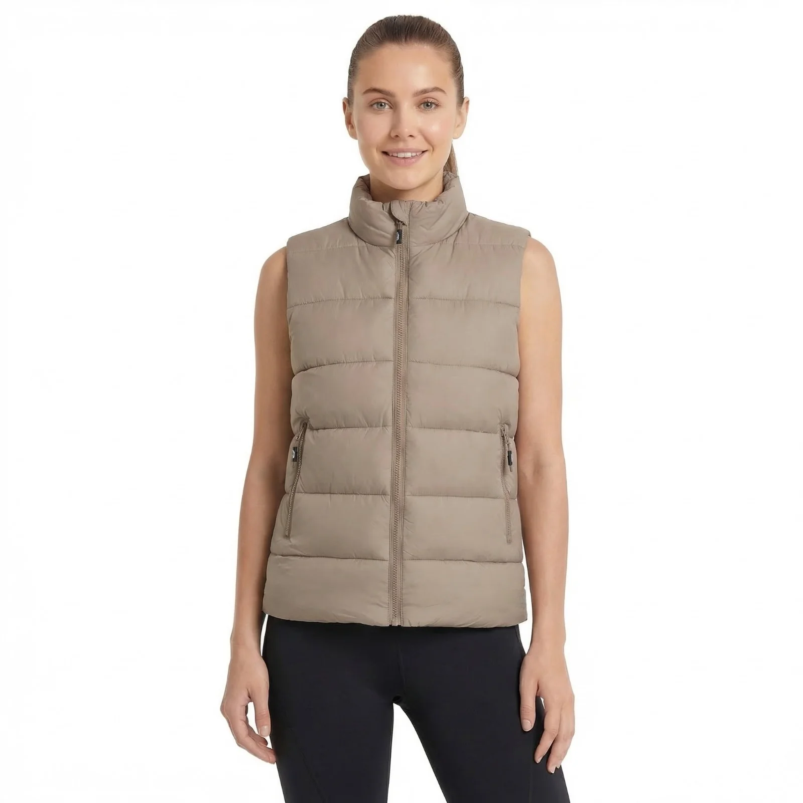 Trespass Womens Simone Padded Casual Gilet Sand