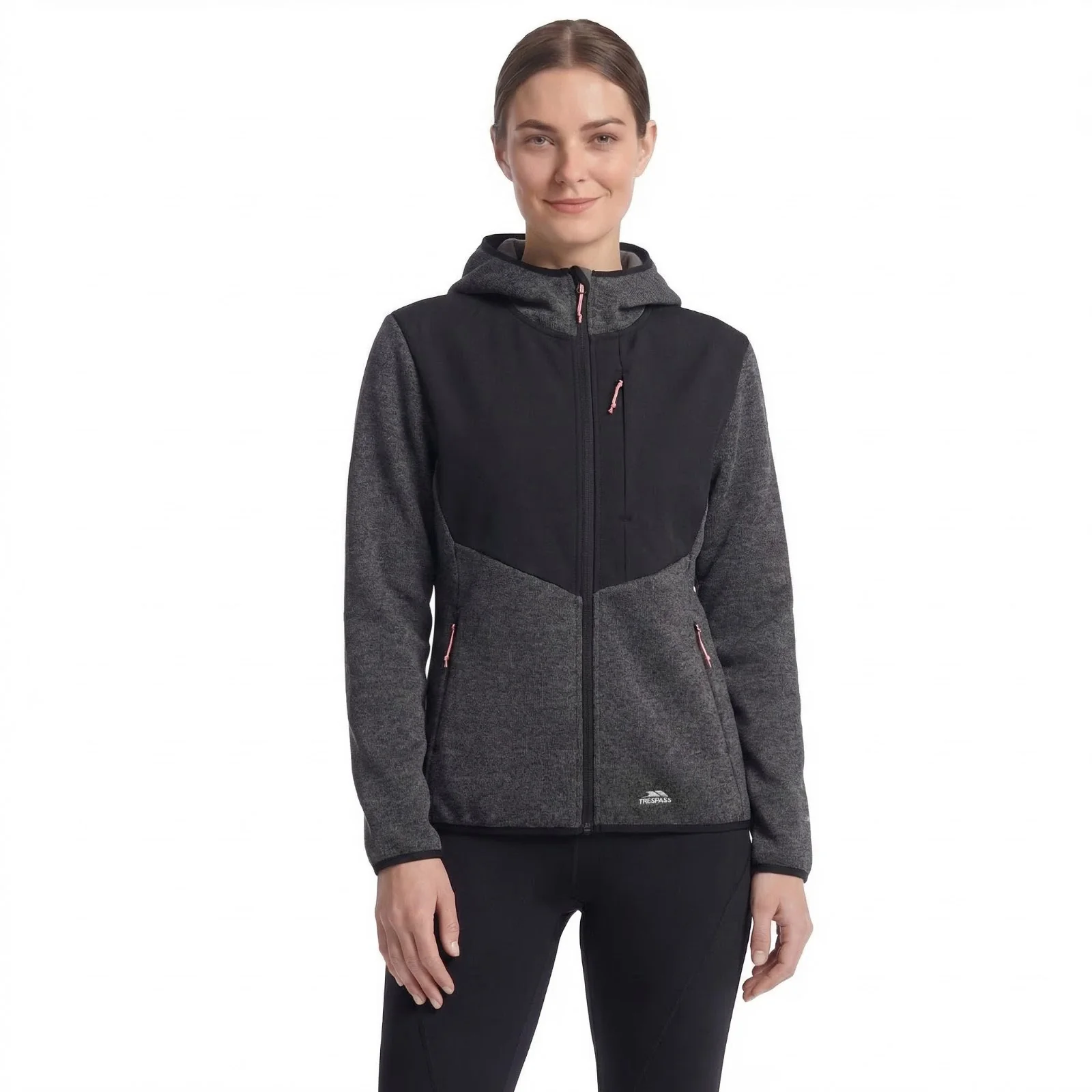 Trespass Womens Tierra Fleece Jacket Grey Marl