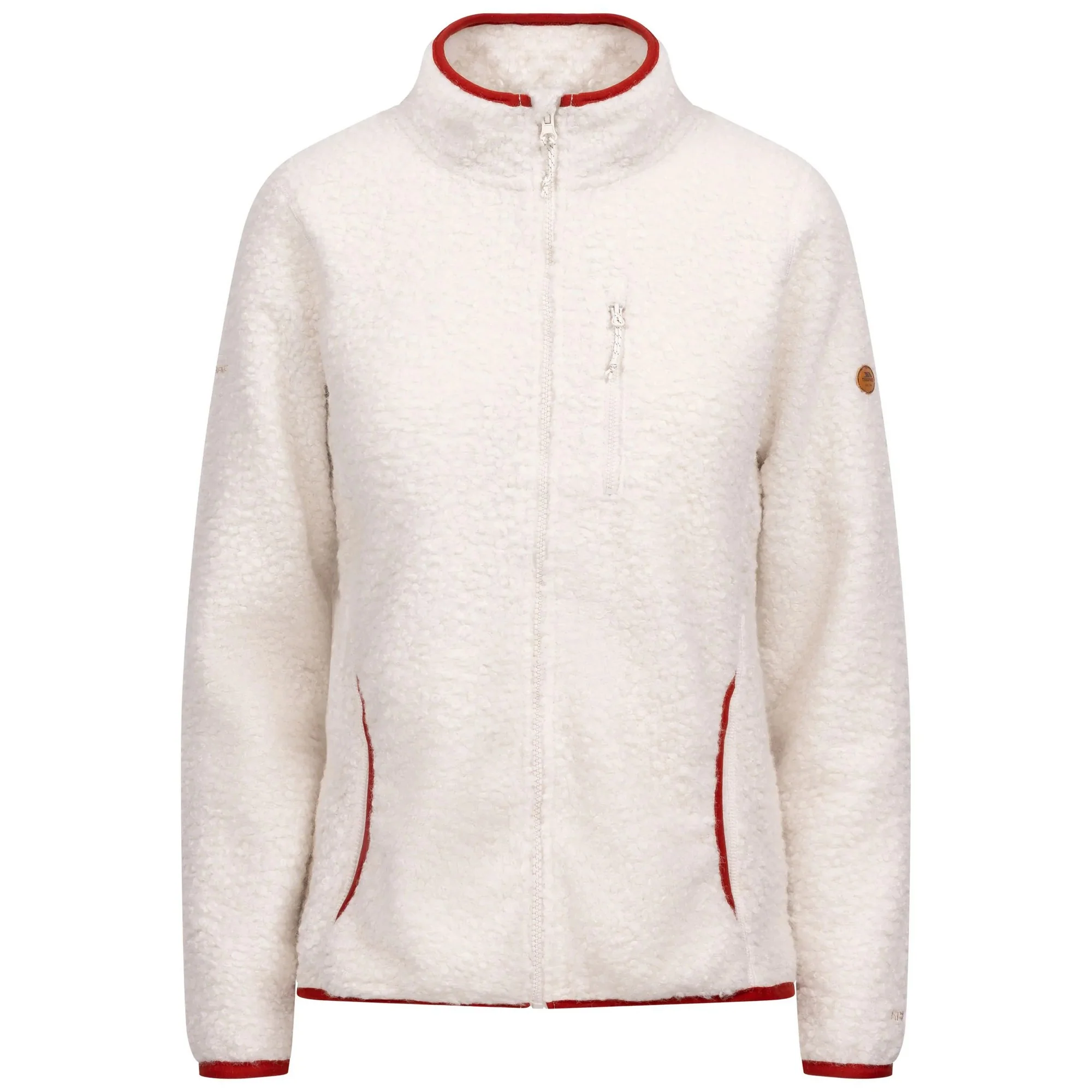 Trespass Womens Tourley Full Zip Fleece Jacket Soft Stone - Image 3