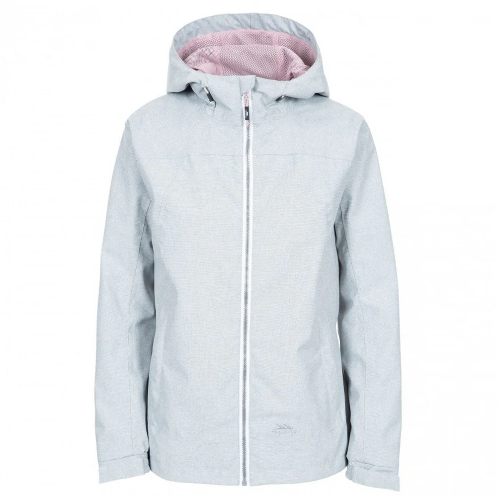 Trespass Womens Virtual Waterproof Jacket Grey Marl - Image 3